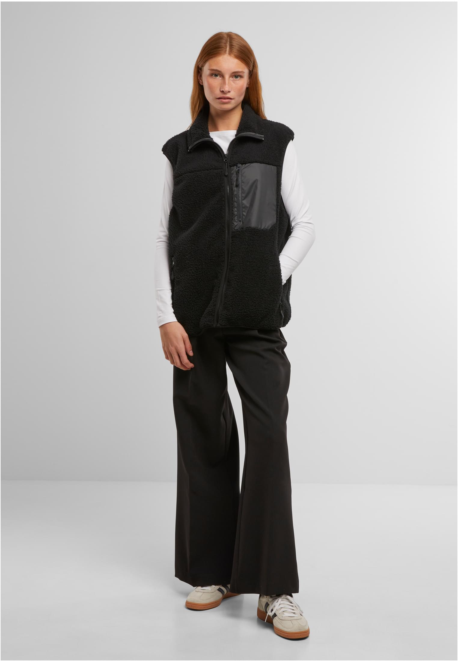 Bonded Sherpa Vest black | black
