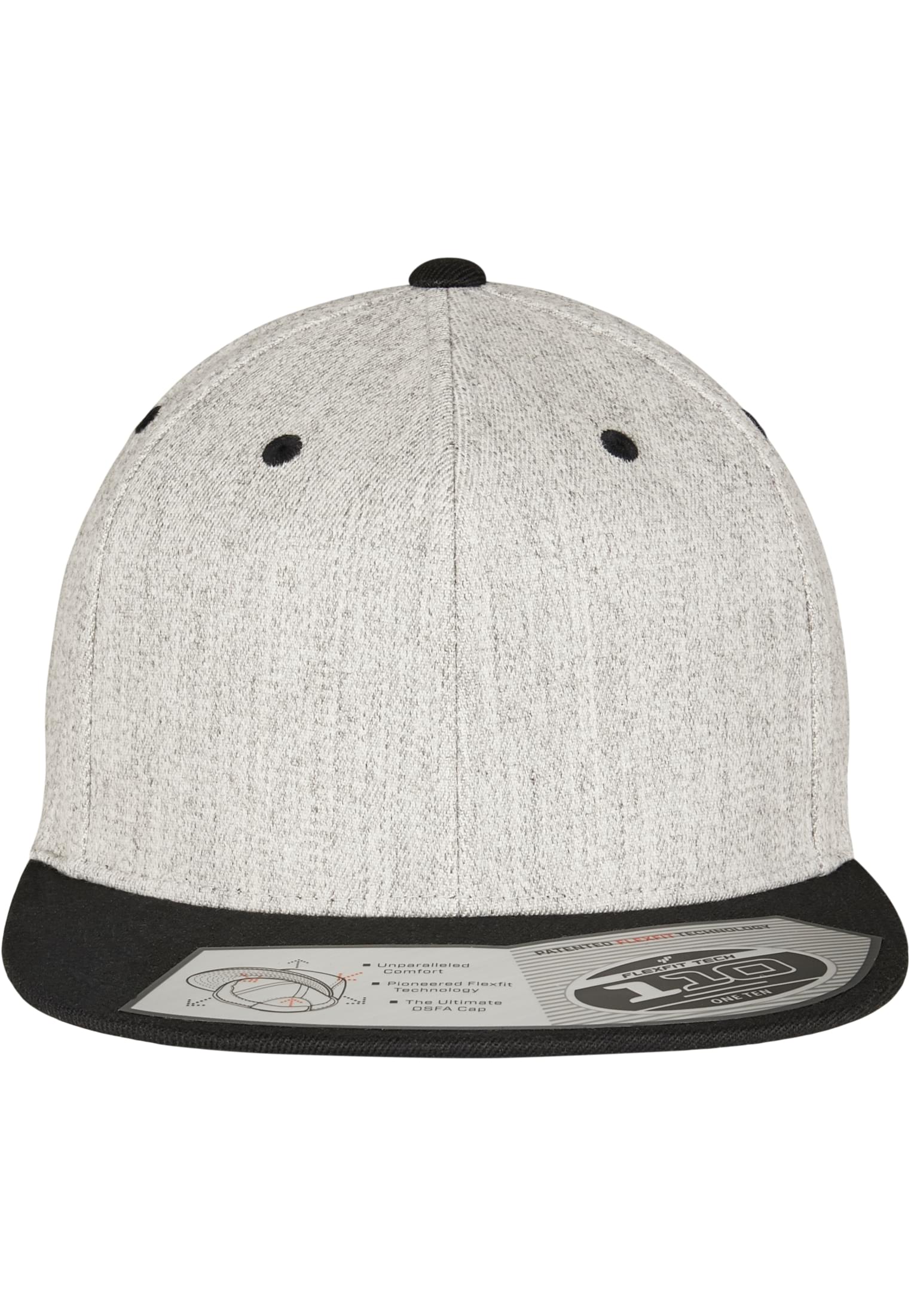 110 Fitted Snapback h.grey/blk | h.grey/blk