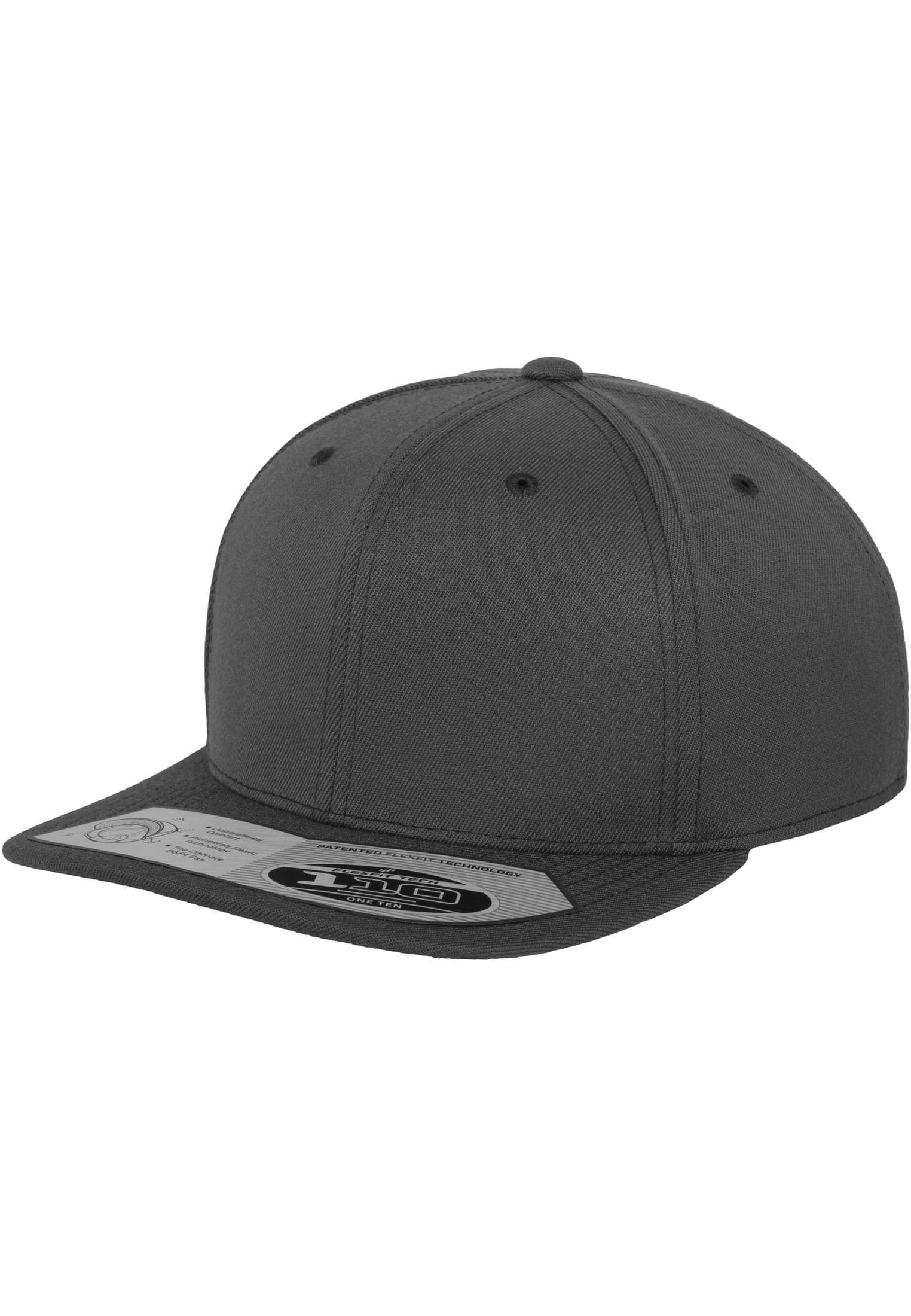 110 Fitted Snapback darkgrey | darkgrey