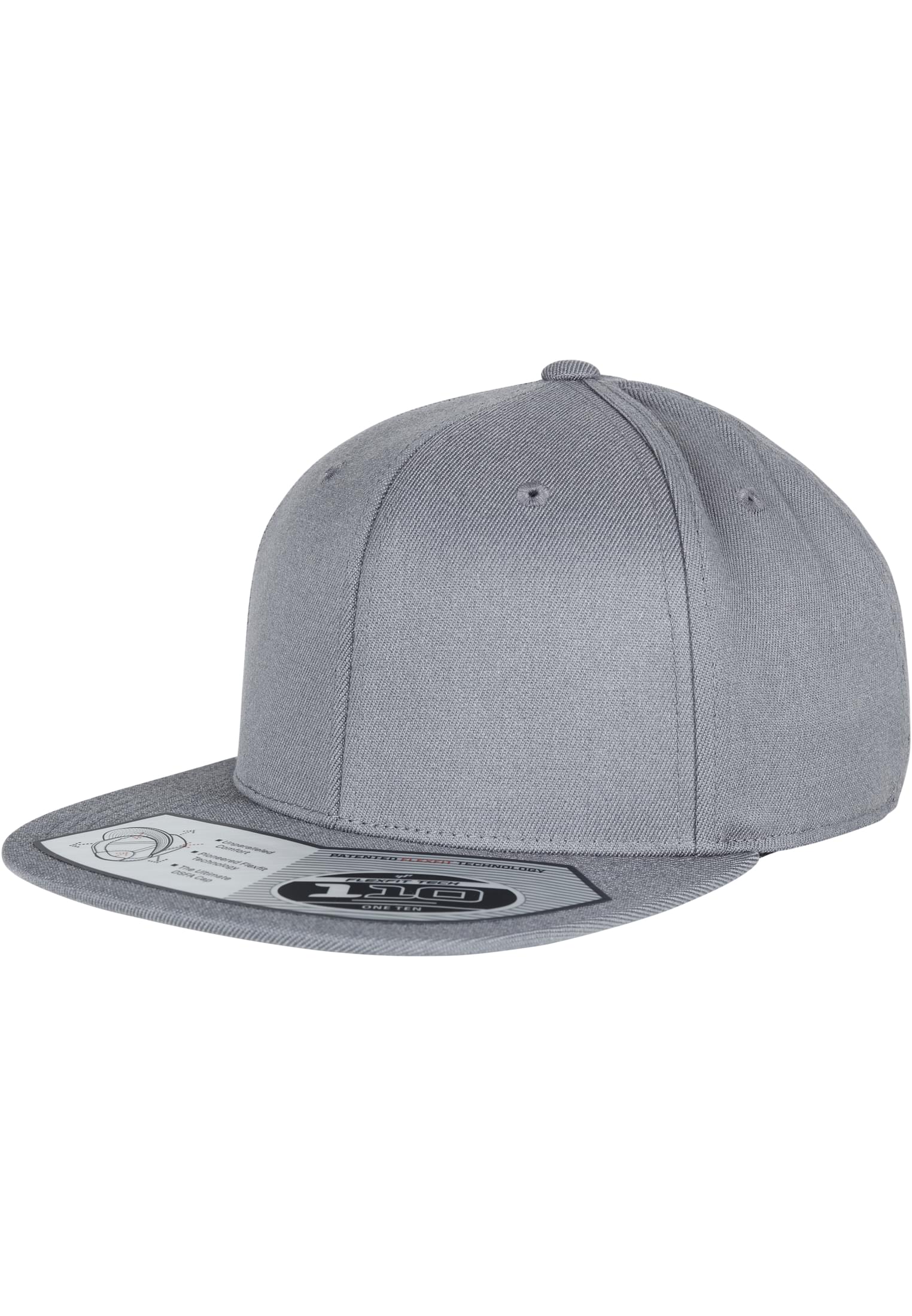 110 Fitted Snapback grey | grey