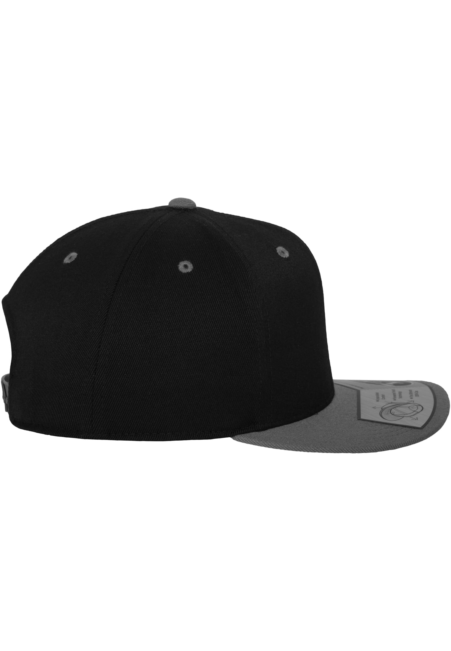 110 Fitted Snapback blk/gry | blk/gry