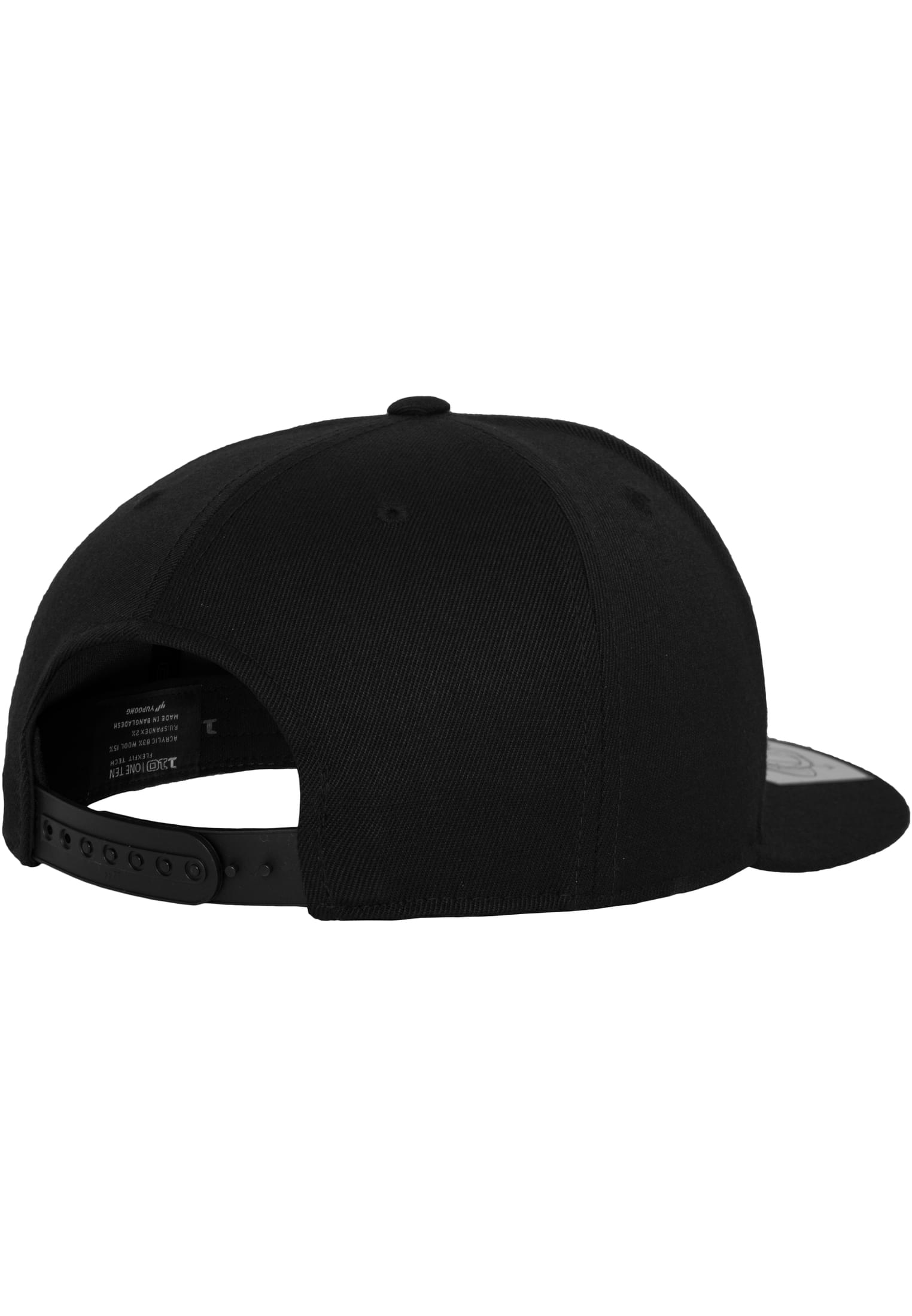 110 Fitted Snapback black | black