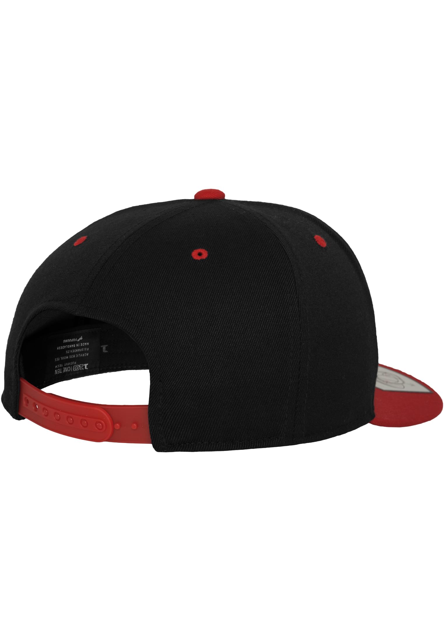 110 Fitted Snapback blk/red | blk/red