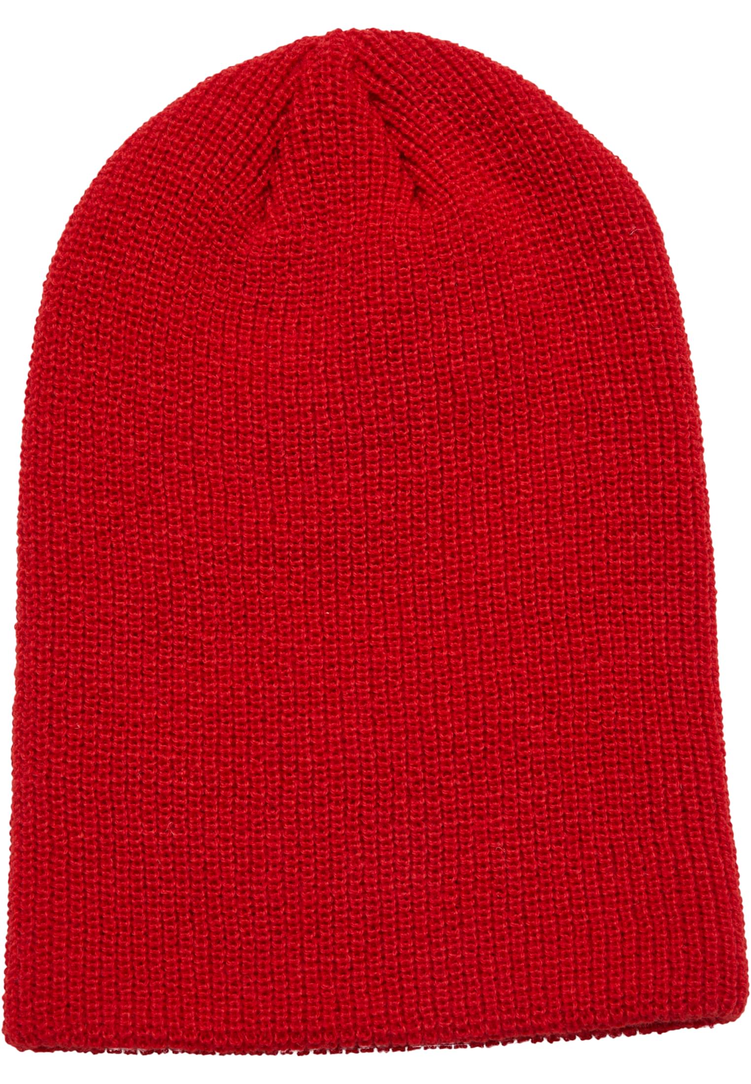 Long Knit Beanie red | red