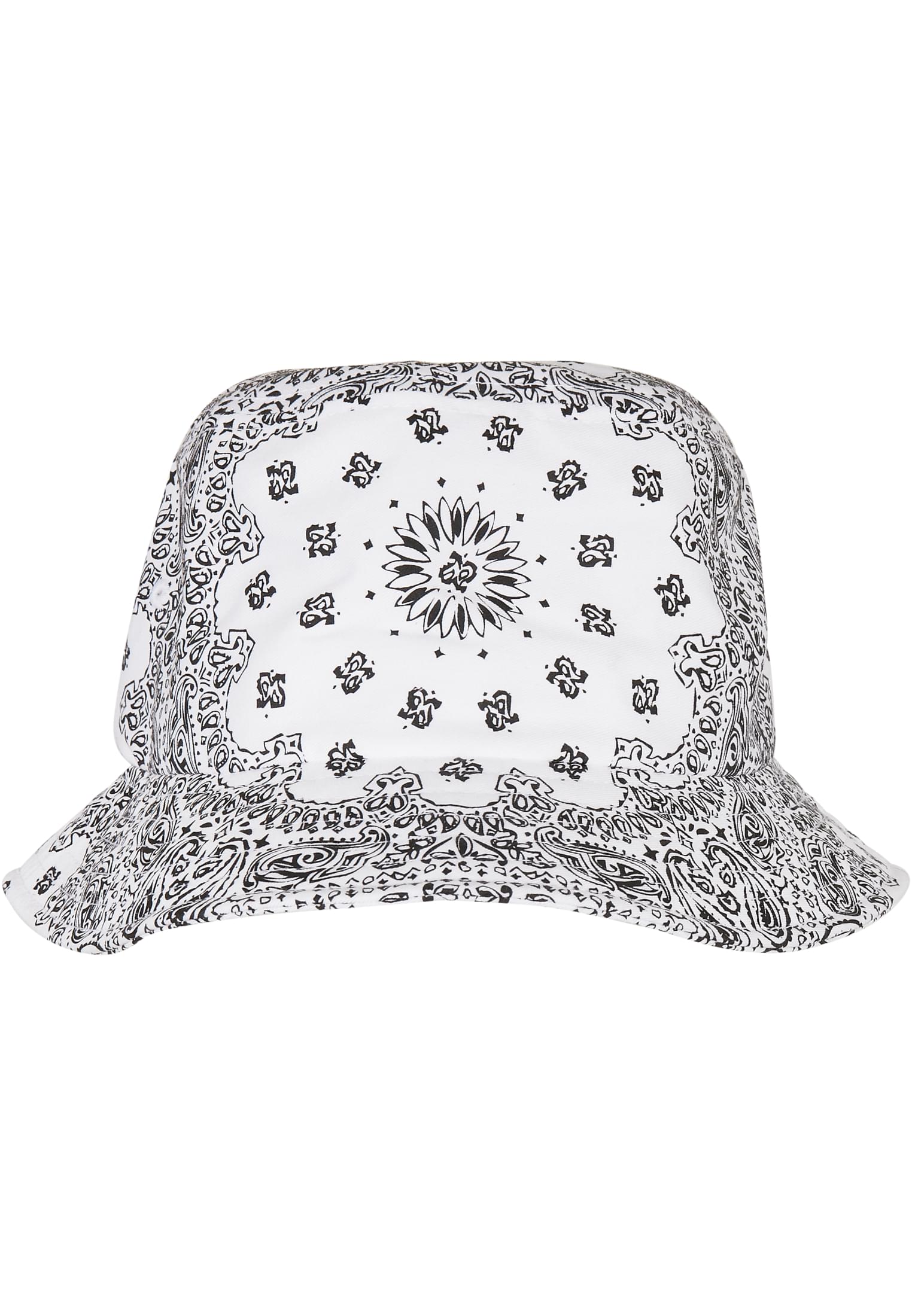 Bandana Print Bucket Hat white | white