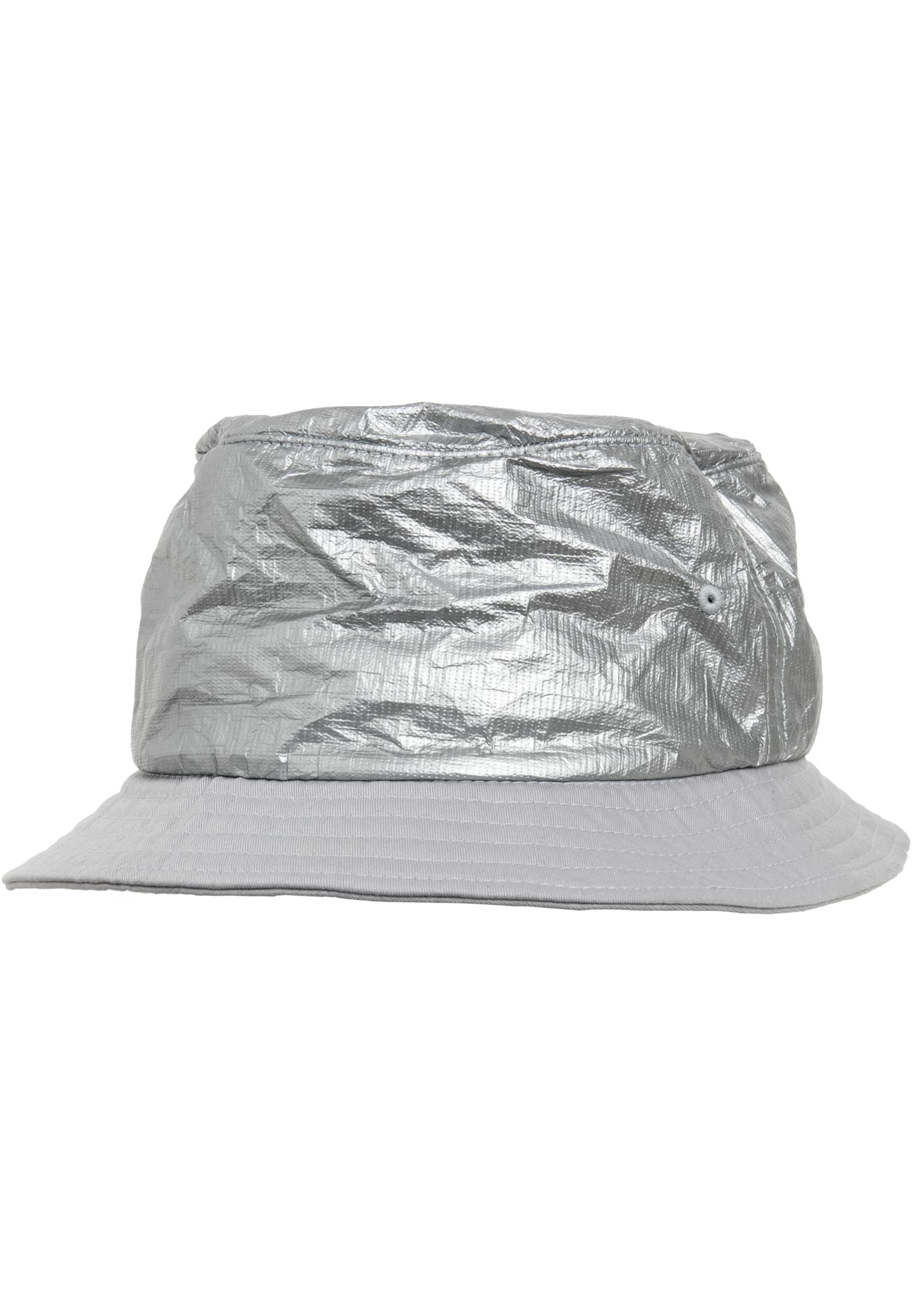 Crinkled Paper Bucket Hat silver | silver