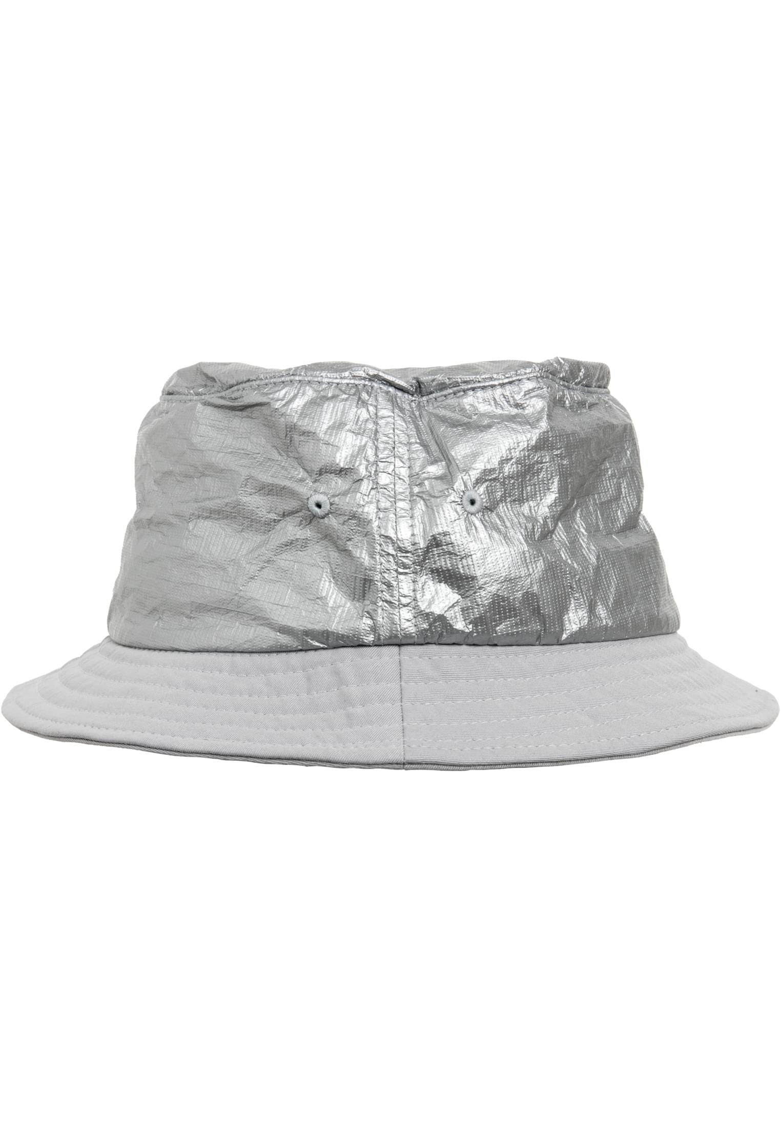 Crinkled Paper Bucket Hat silver | silver