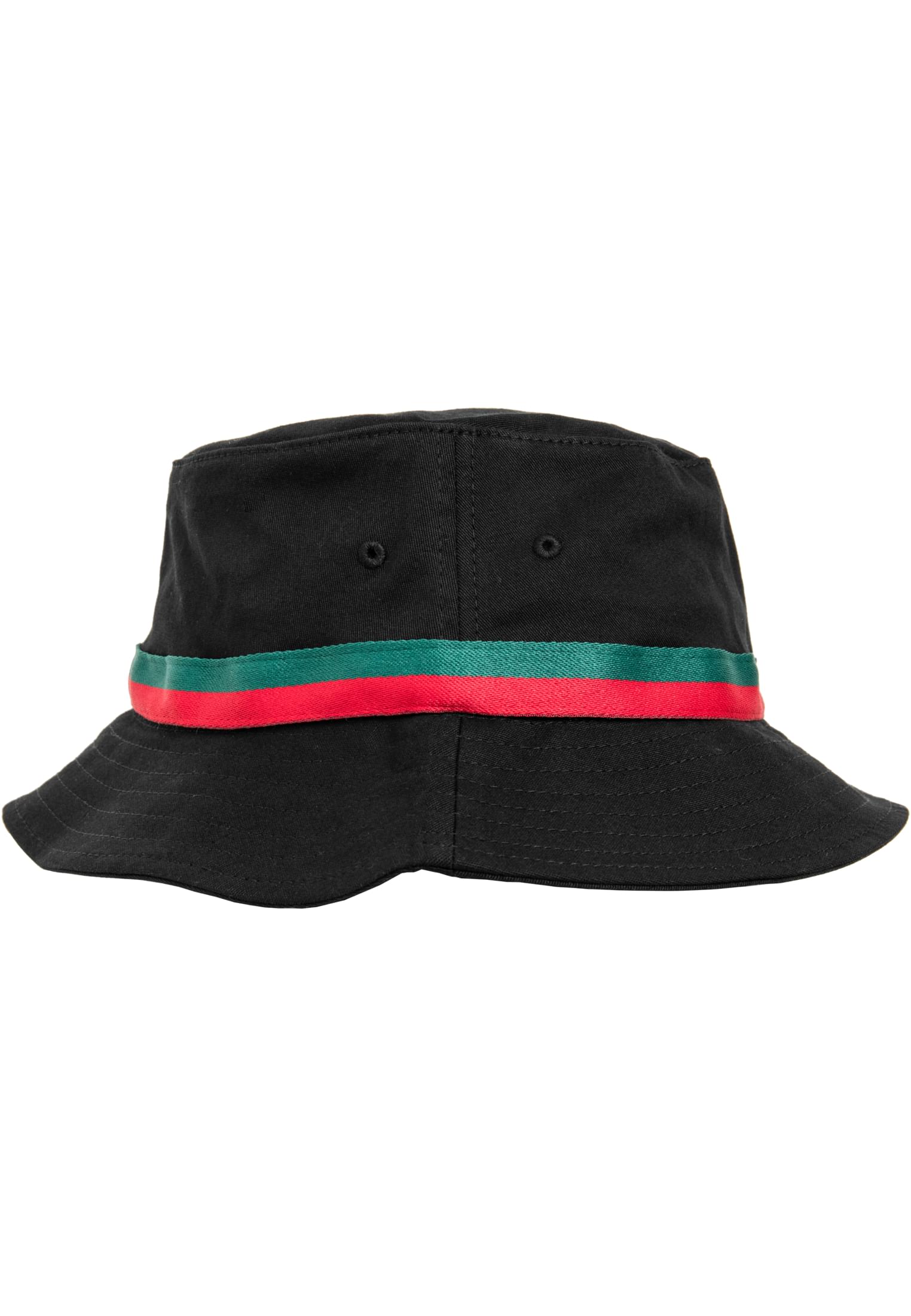 Stripe Bucket Hat black/firered/green | black/firered/green