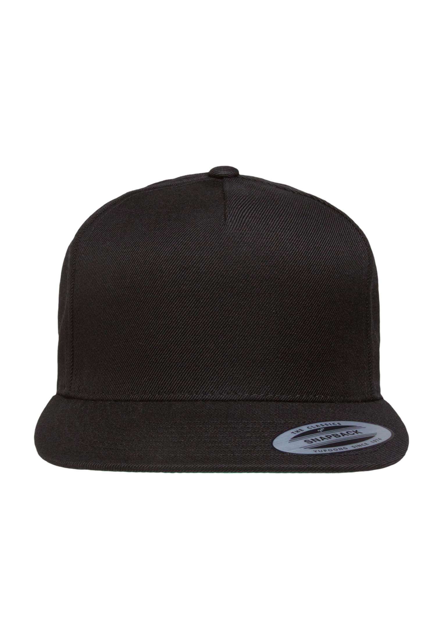 Premium 5-Panel Snapback Cap black/black | black/black