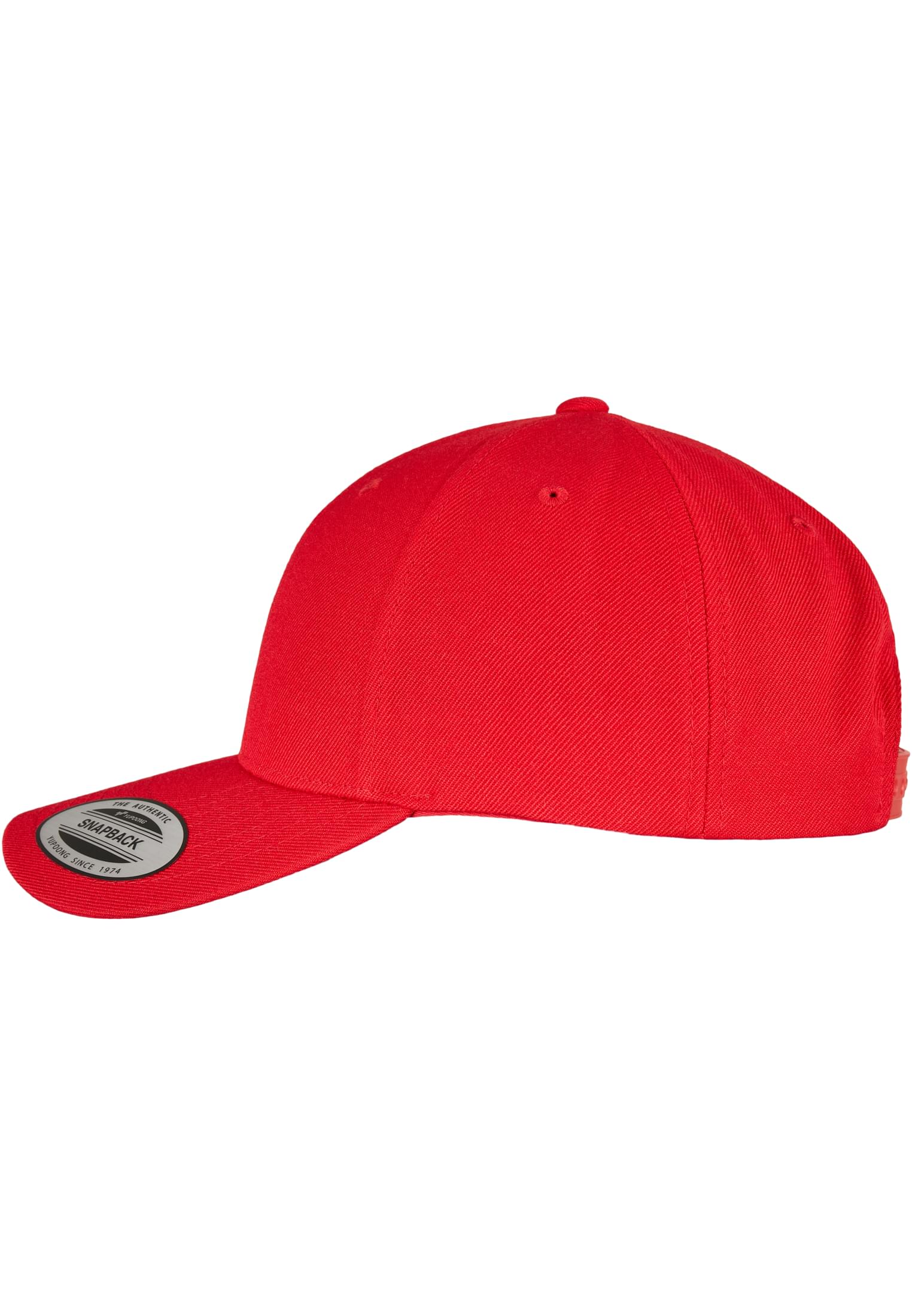 YP CLASSICS 5-PANEL PREMIUM CURVED VISOR SNAPBACK CAP red | red