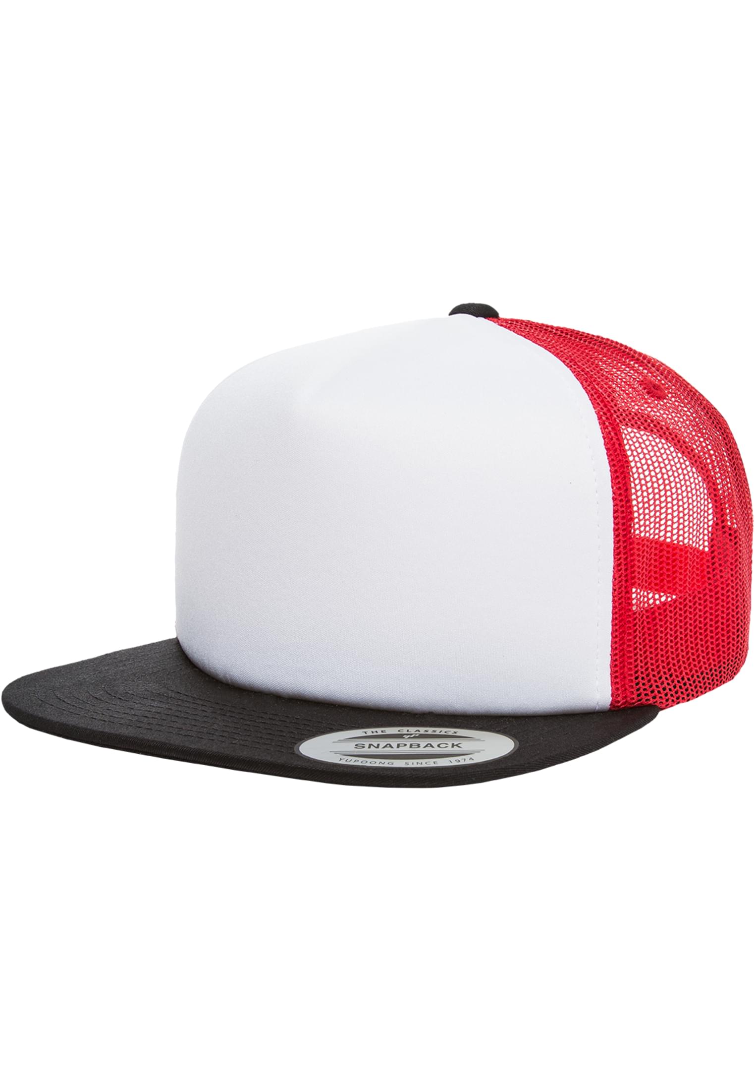 Foam Trucker with White Front blk/wht/red | blk/wht/red