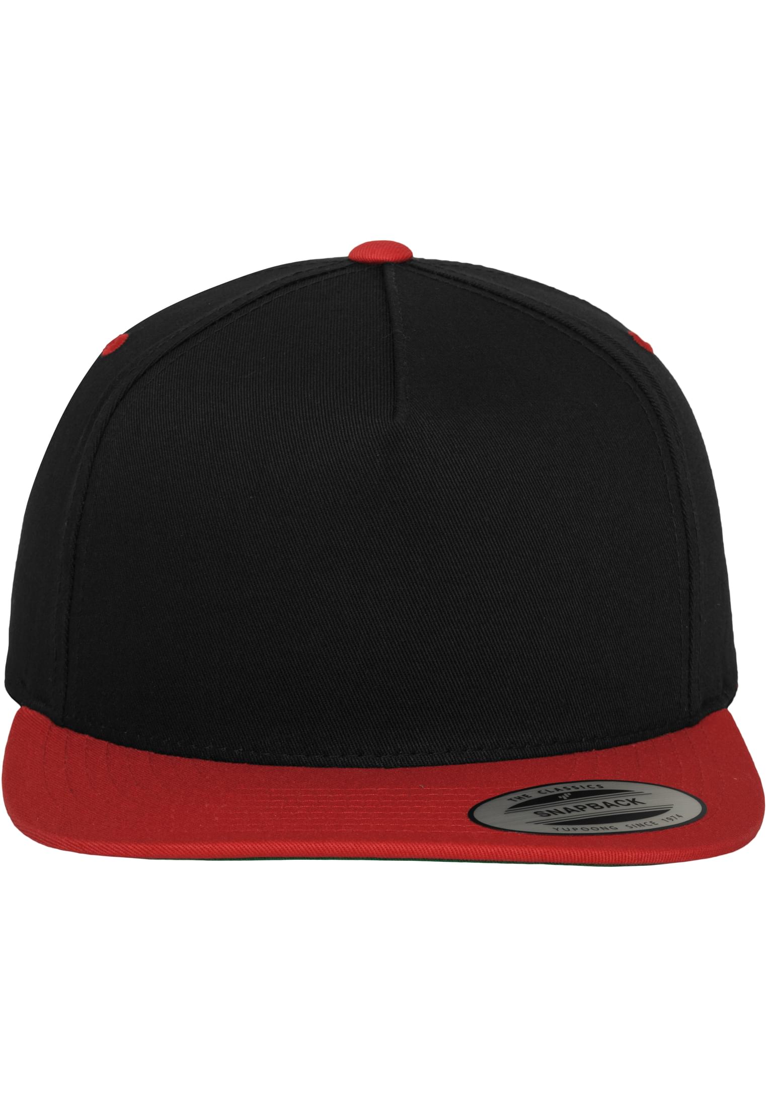 Classic 5 Panel Snapback blk/red | blk/red