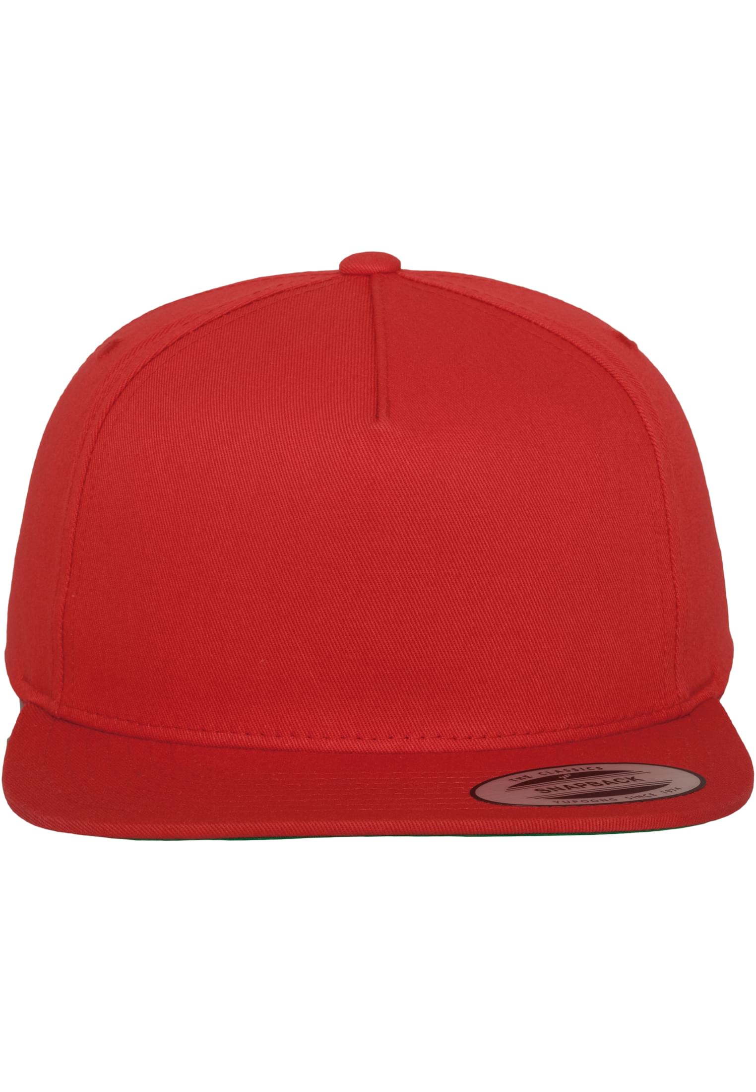 Classic 5 Panel Snapback red | red
