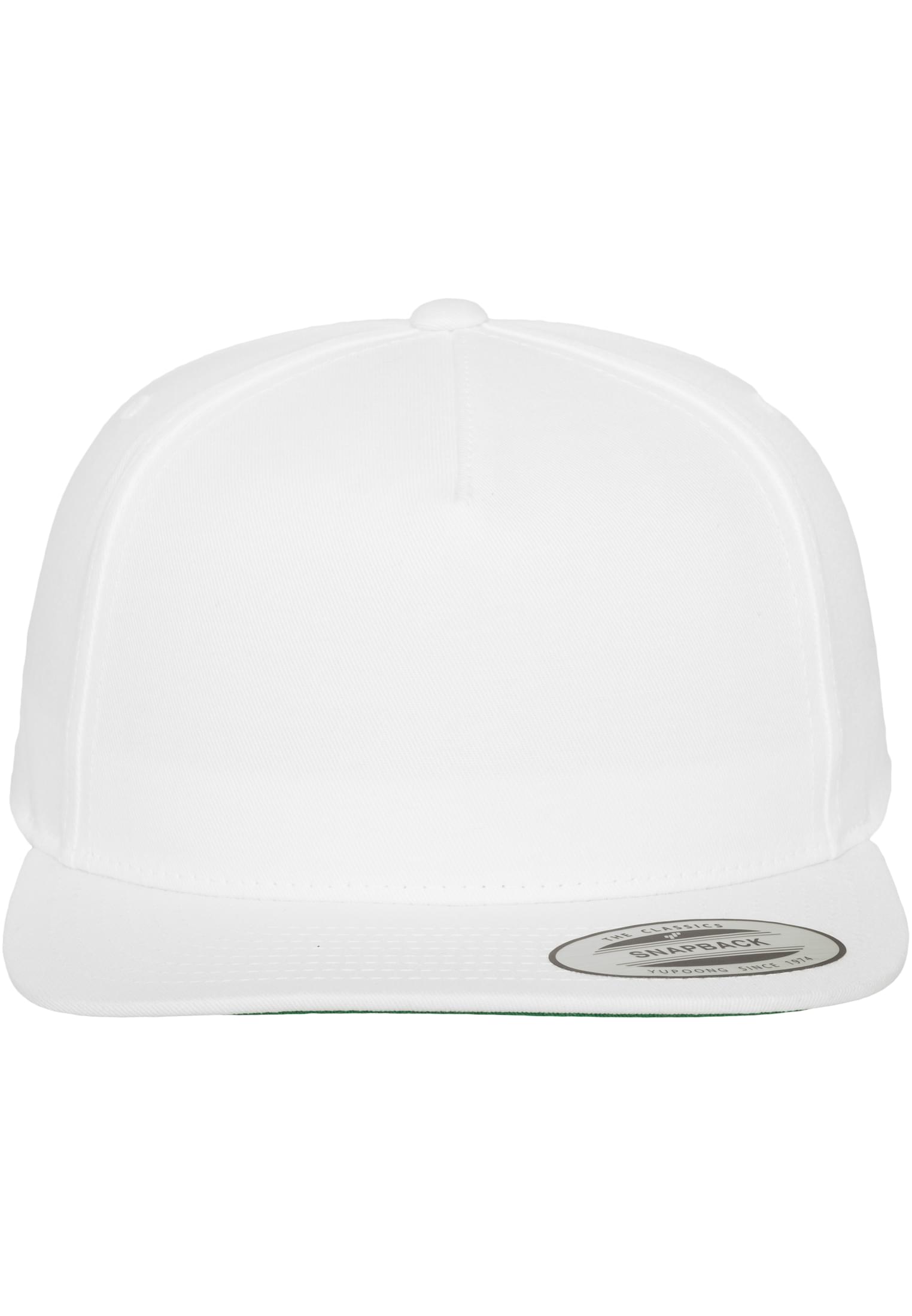 Classic 5 Panel Snapback white | white