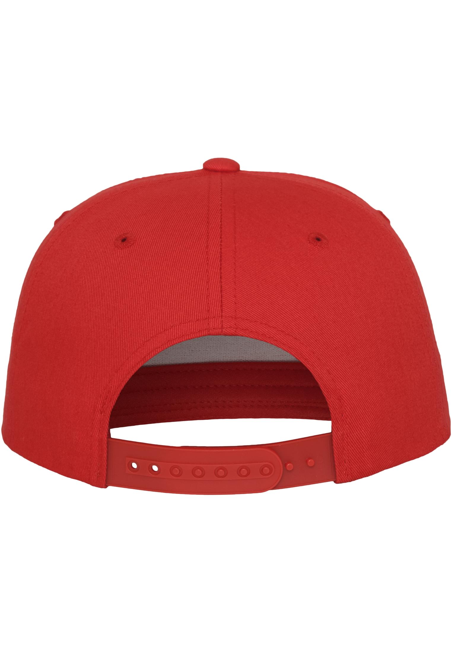 Classic 5 Panel Snapback red | red