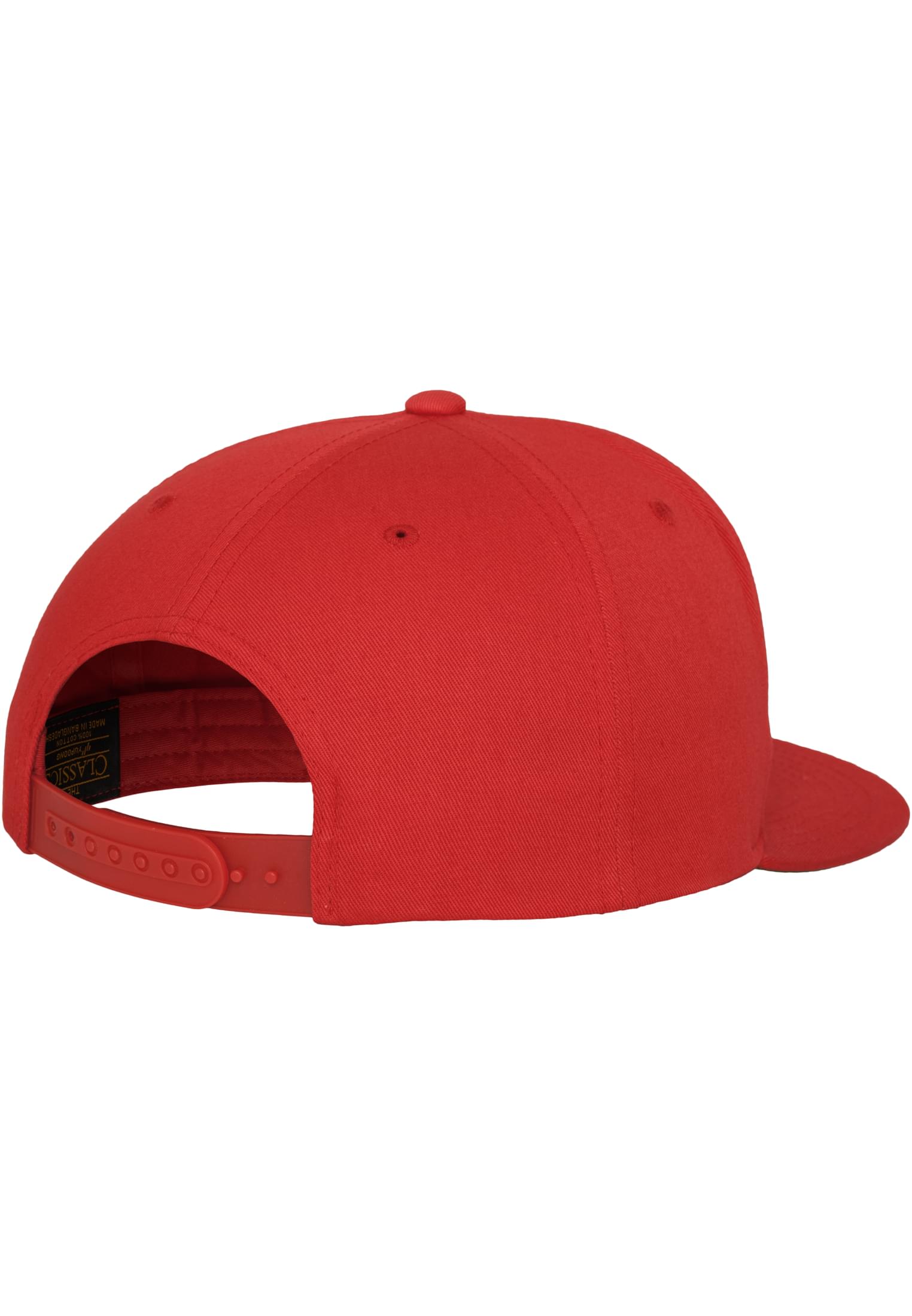 Classic 5 Panel Snapback red | red