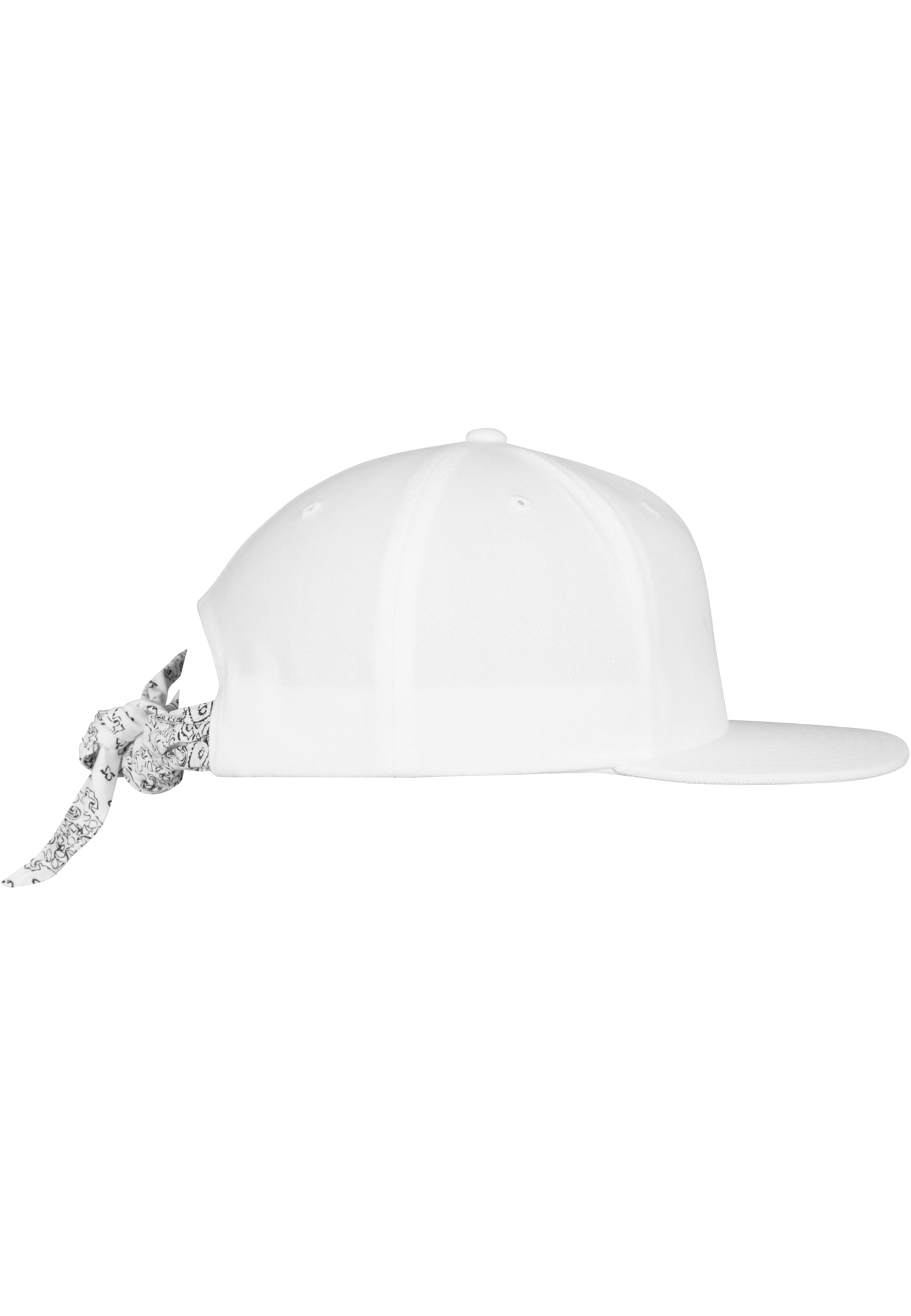 Bandana Tie Snapback wht/wht | wht/wht