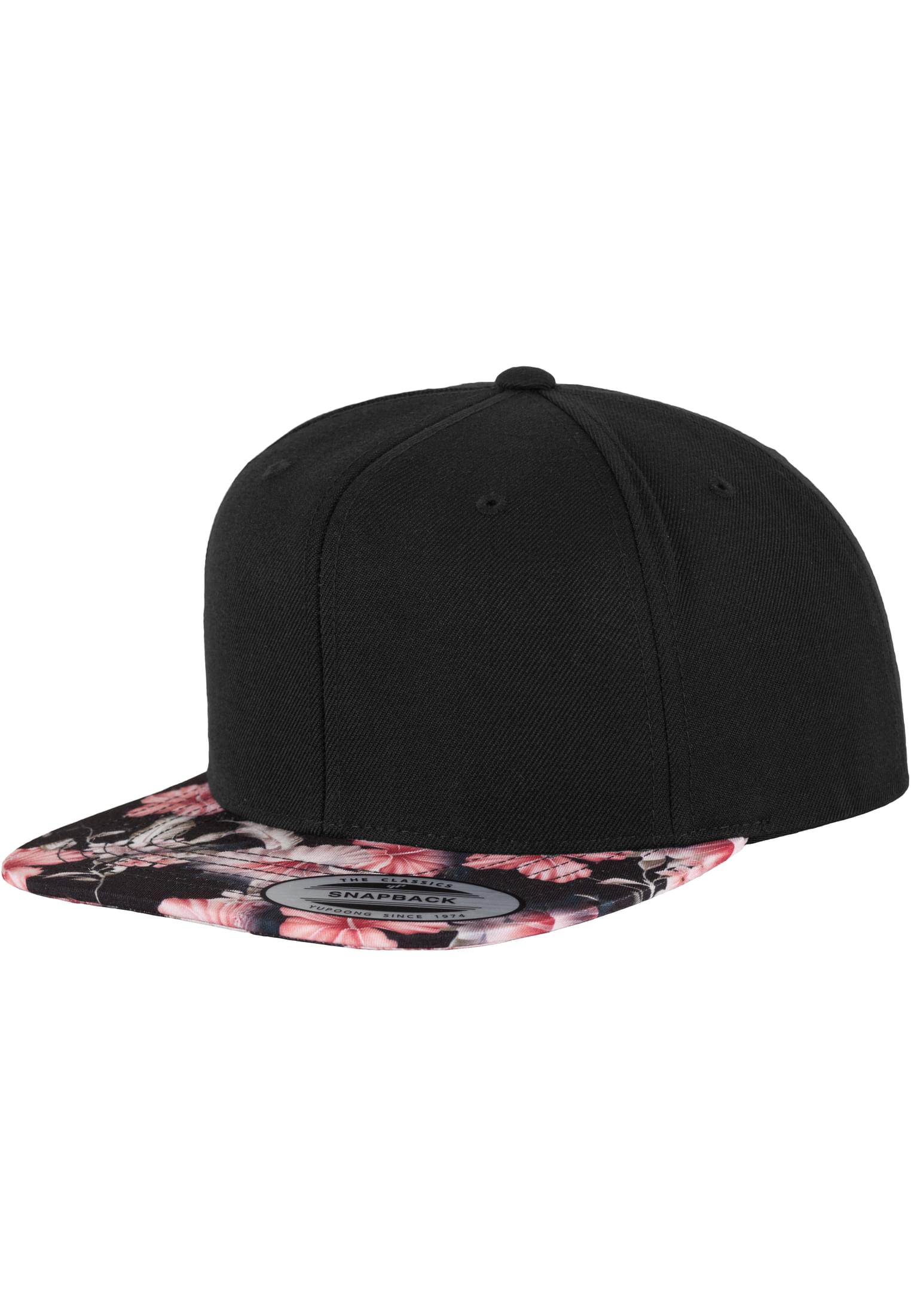 Floral Snapback red | red