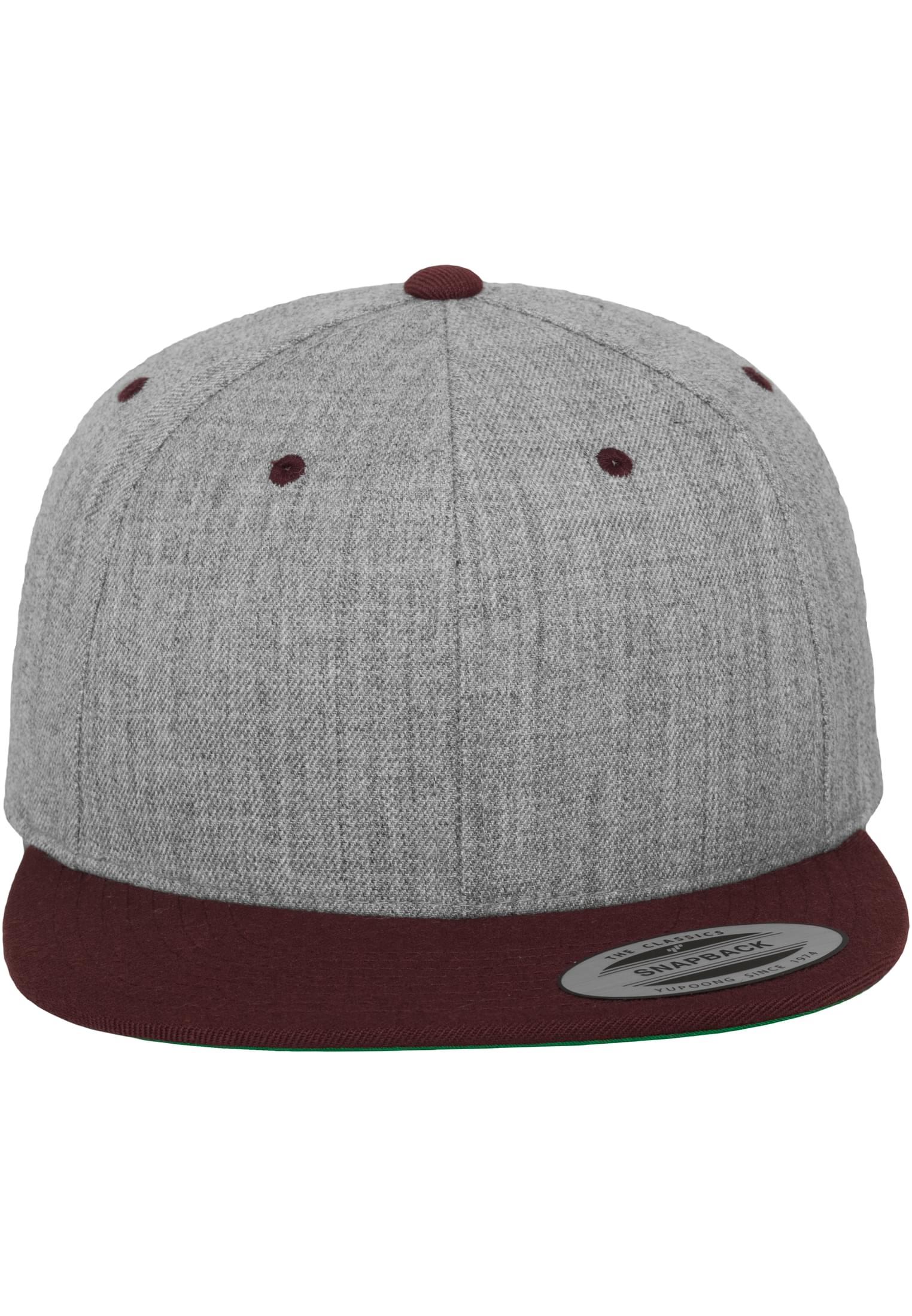 Classic Snapback 2-Tone h.grey/maroon | h.grey/maroon