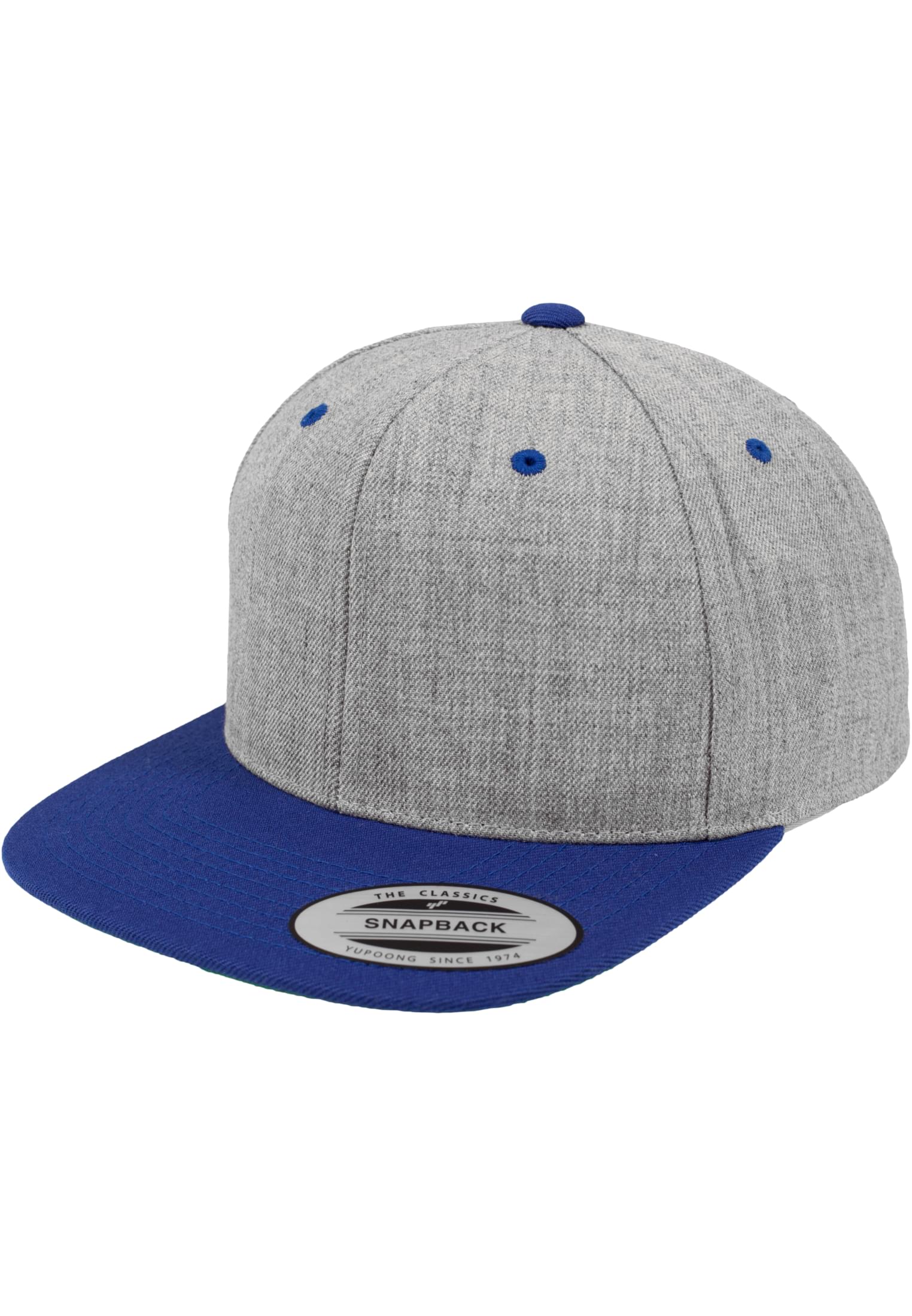 Classic Snapback 2-Tone heather/royal | heather/royal