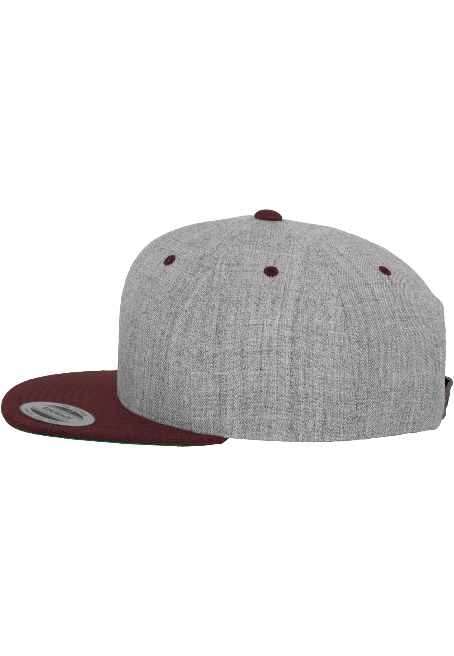 Classic Snapback 2-Tone h.grey/maroon | h.grey/maroon