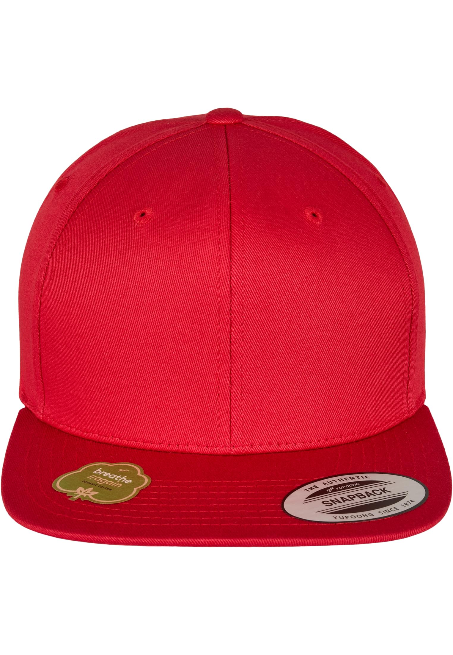 Organic Cotton Snapback red | red