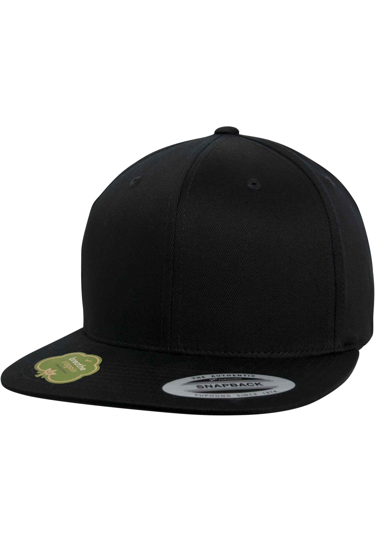 Organic Cotton Snapback black | black