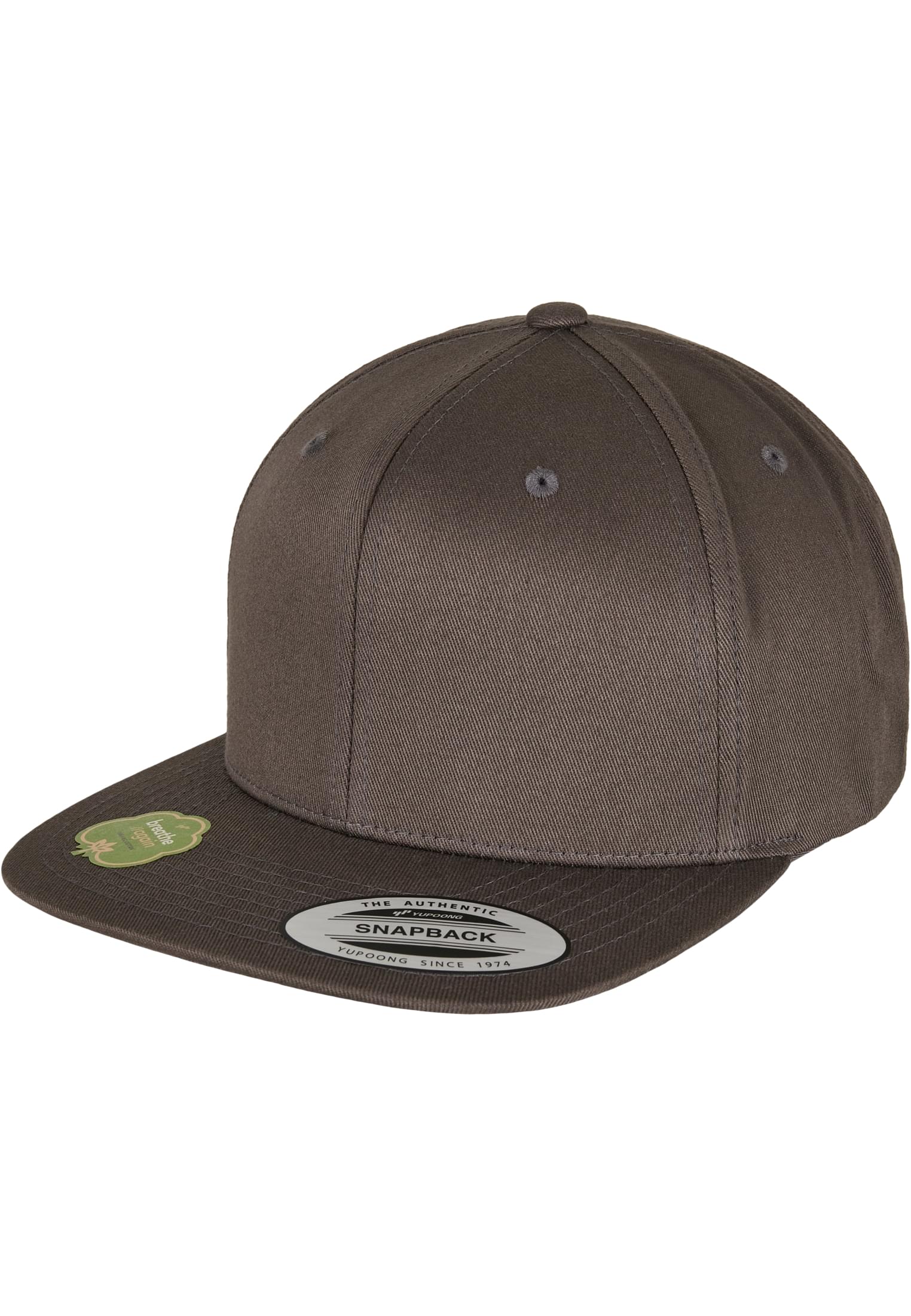 Organic Cotton Snapback darkgrey | darkgrey