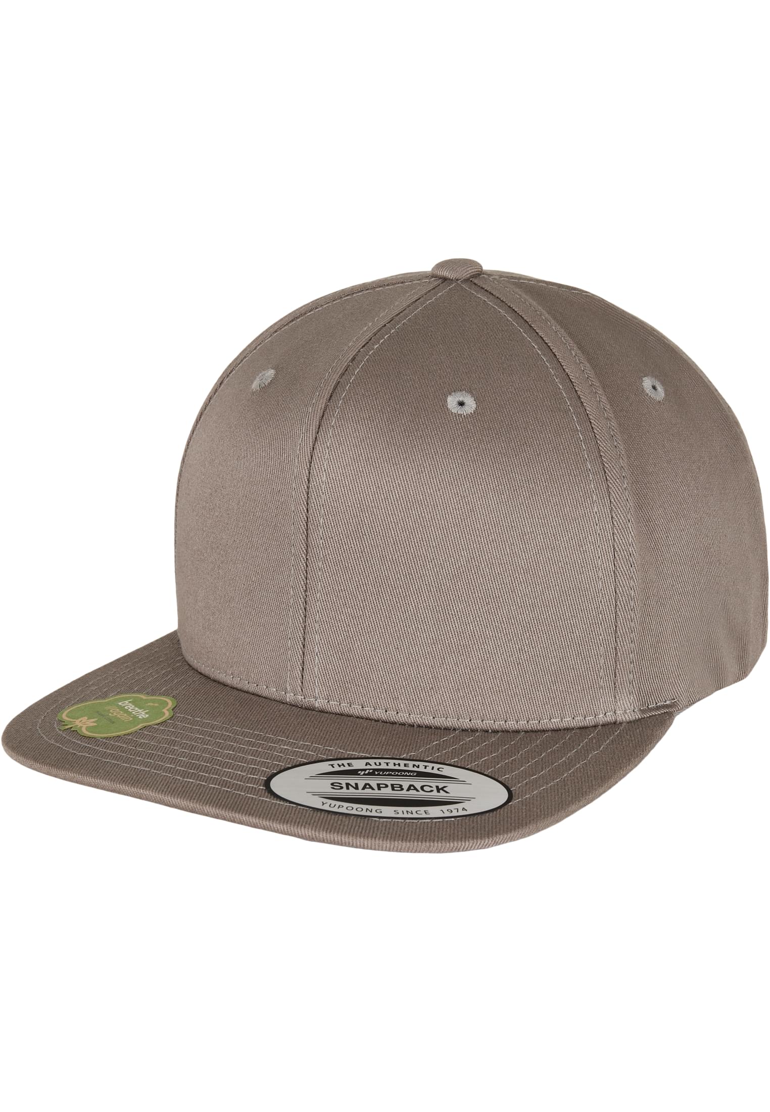 Organic Cotton Snapback pale grey | pale grey