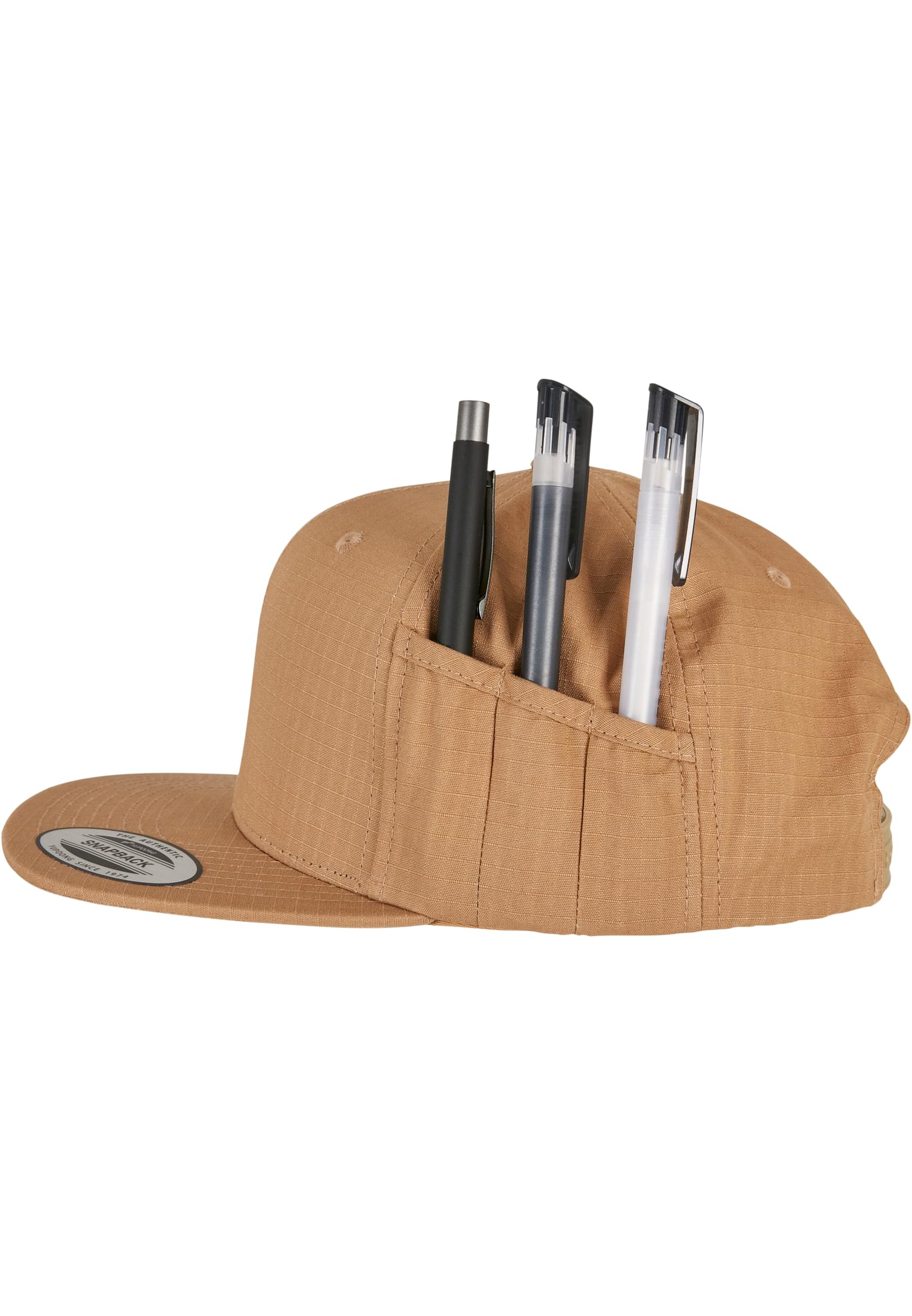 Pencil Holder Snapback Cap ocher | ocher