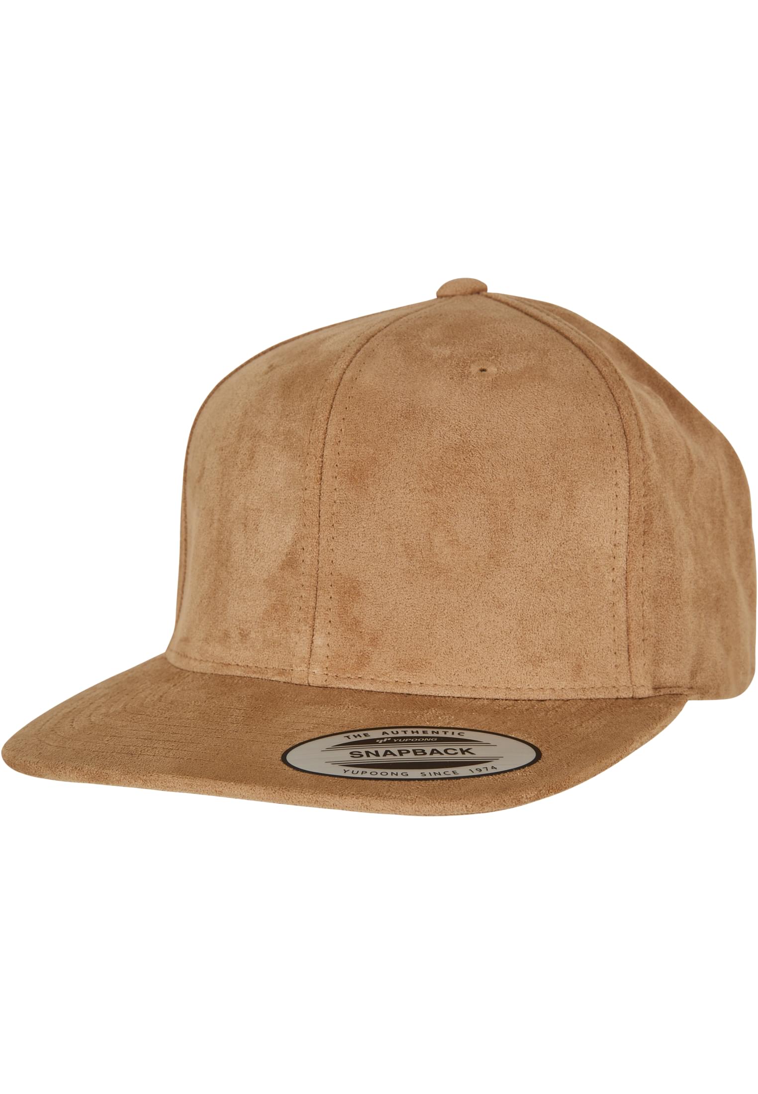 Suede Leather Snapback khaki | khaki