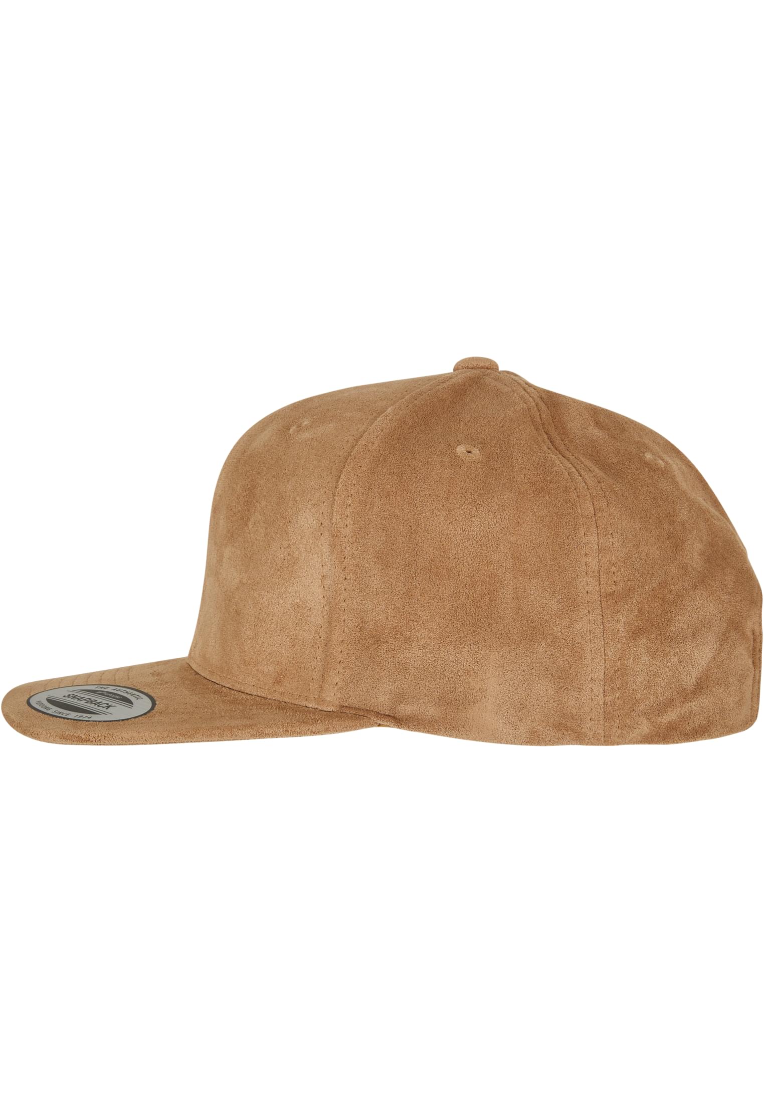 Suede Leather Snapback khaki | khaki