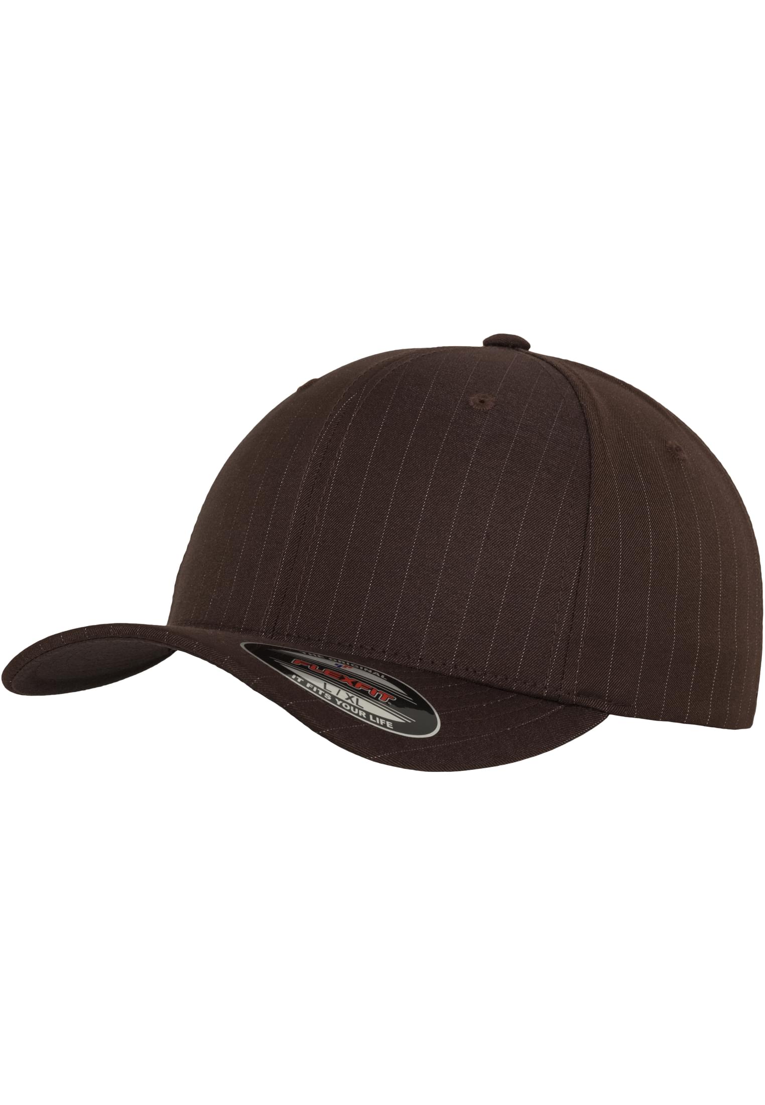Flexfit Pinstripe bro/wht | bro/wht