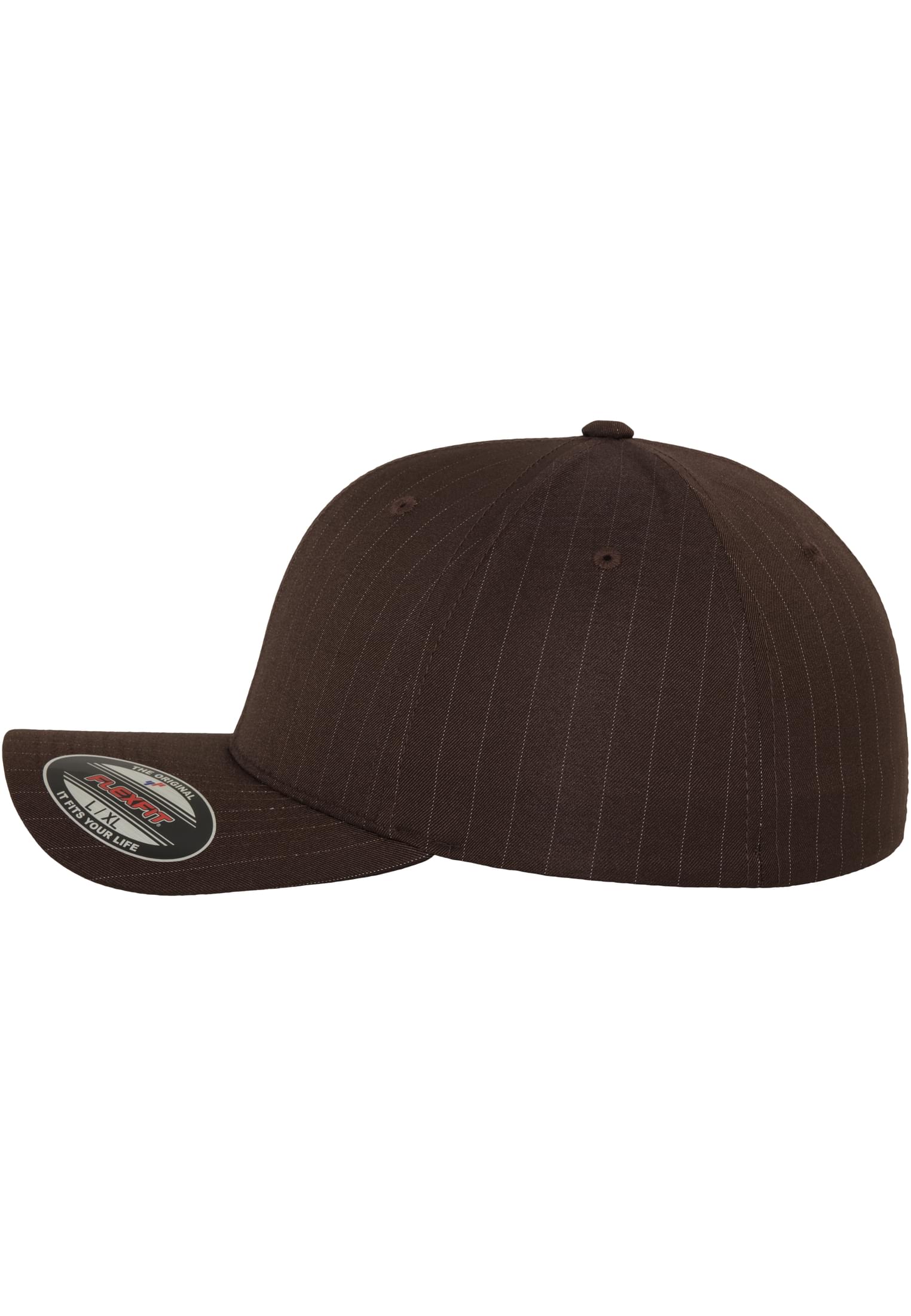 Flexfit Pinstripe bro/wht | bro/wht