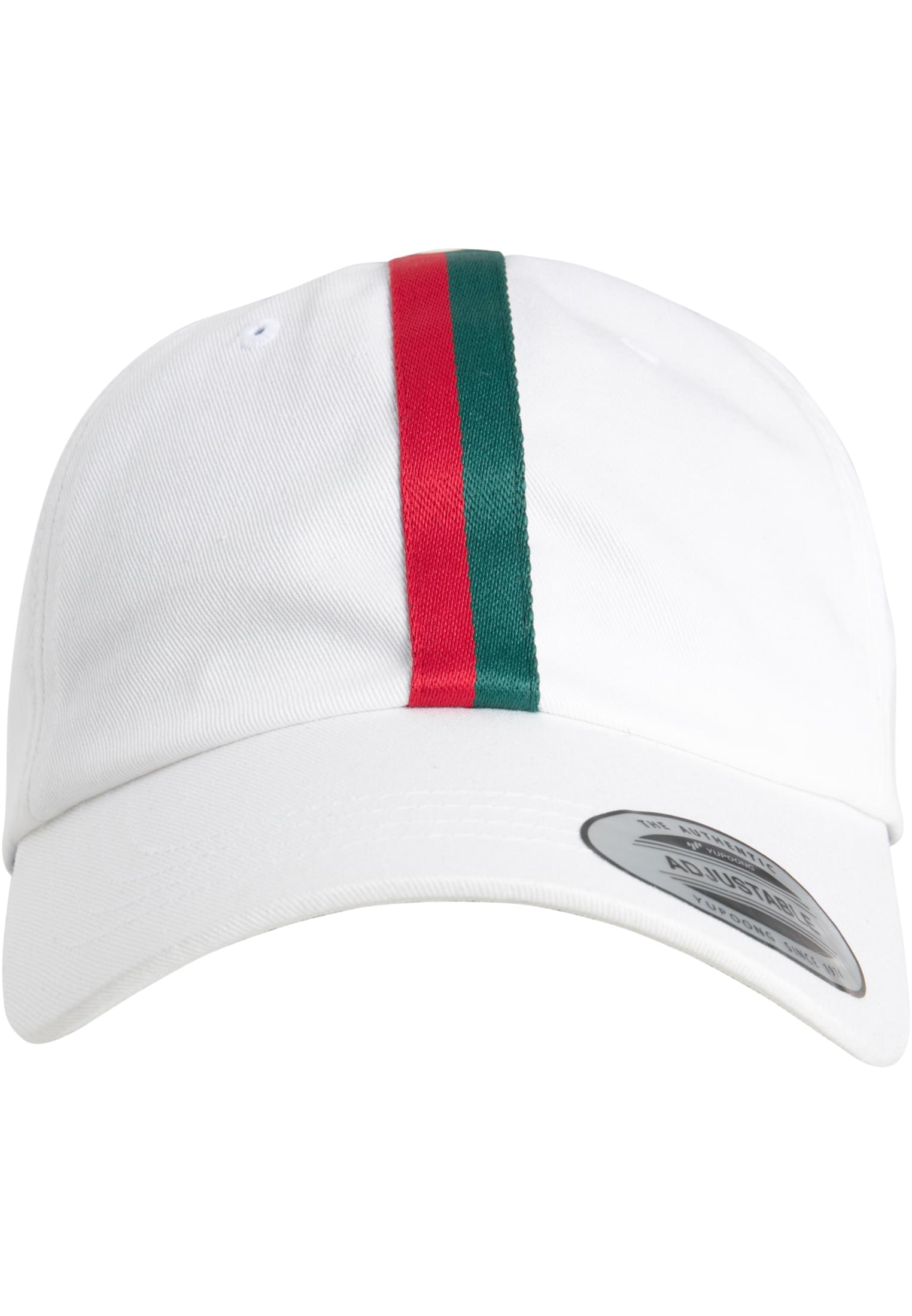 Stripe Dad Hat white/firered/green | white/firered/green