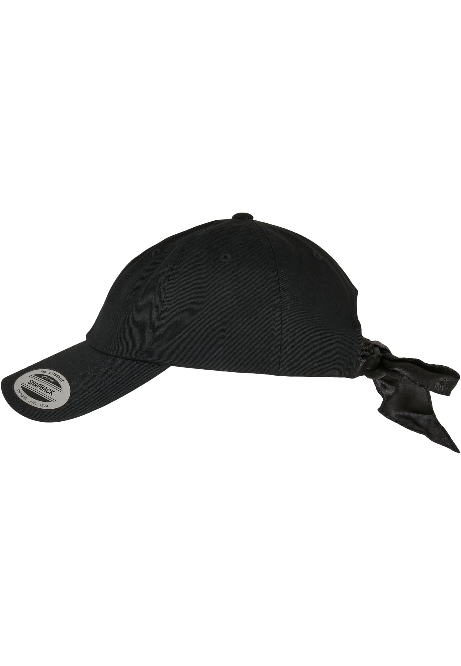Satin Bow Dad Cap black | black