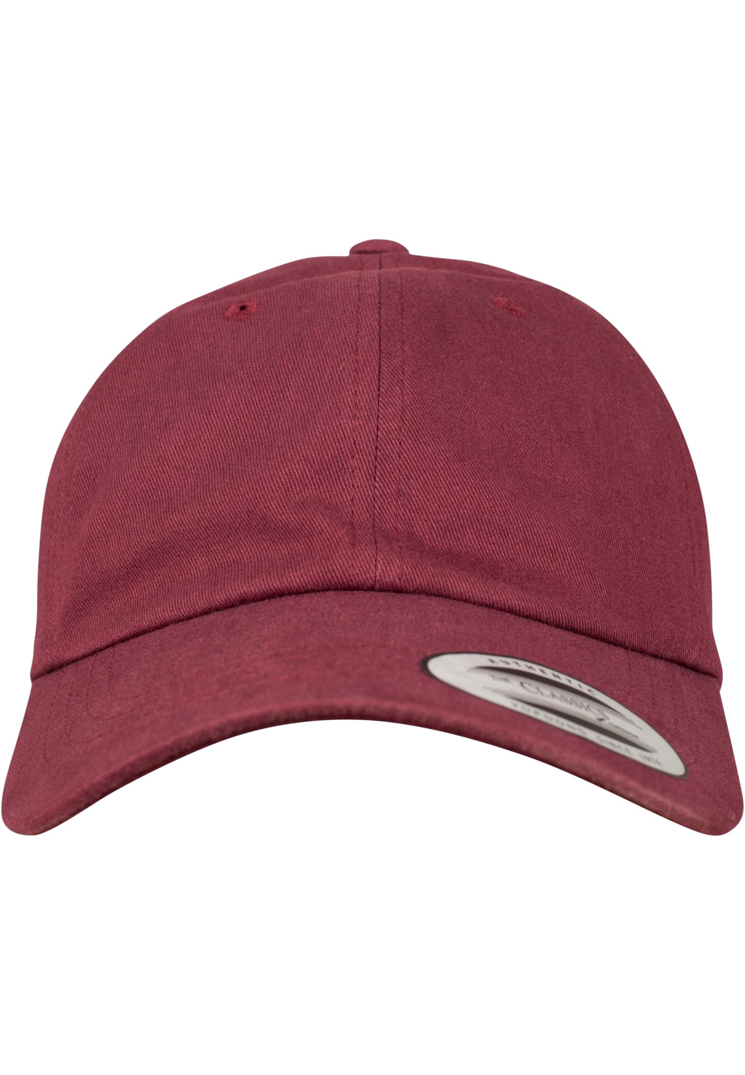 Peached Cotton Twill Dad Cap maroon | maroon