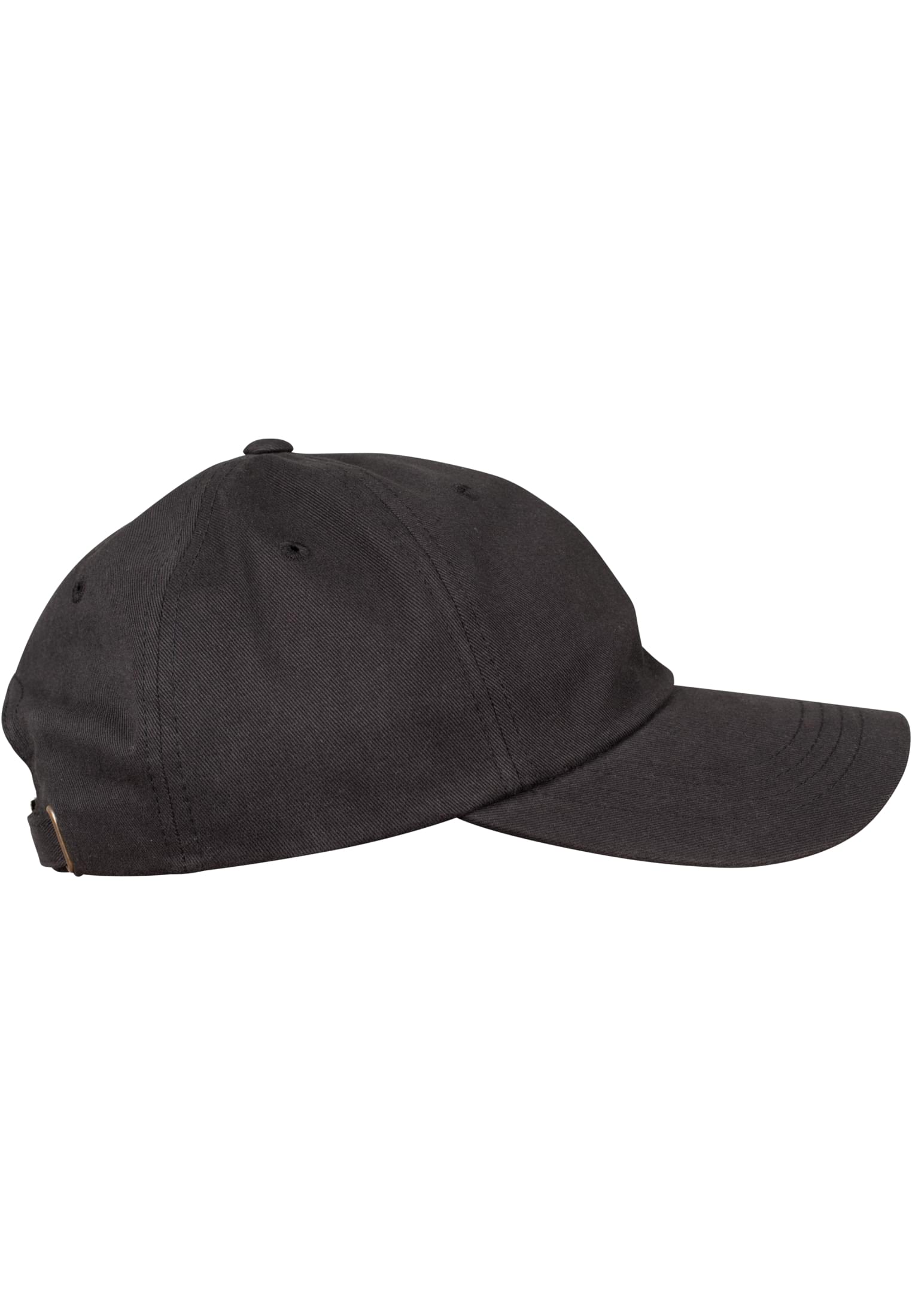 Peached Cotton Twill Dad Cap black | black