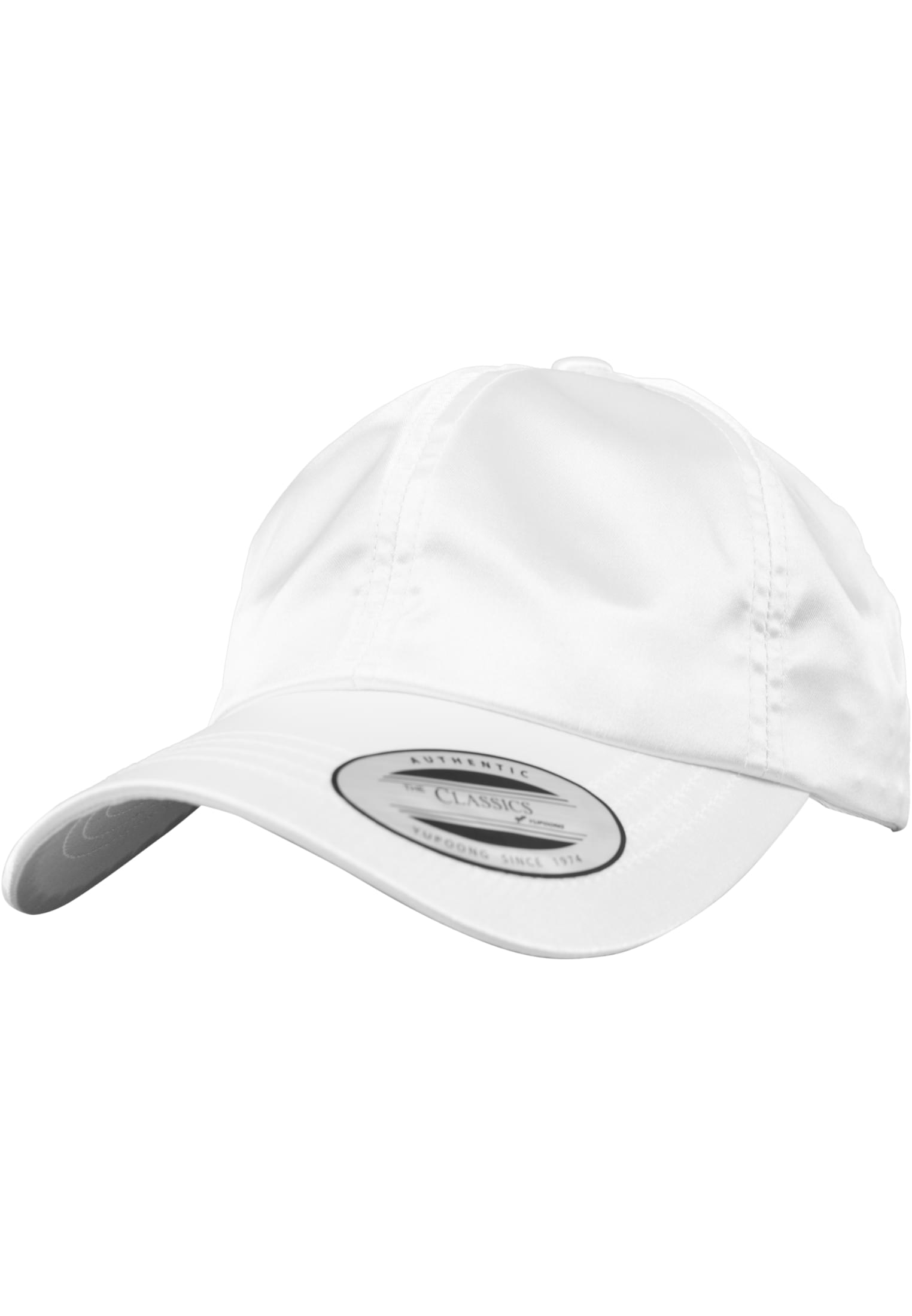 Low Profile Satin Cap white | white