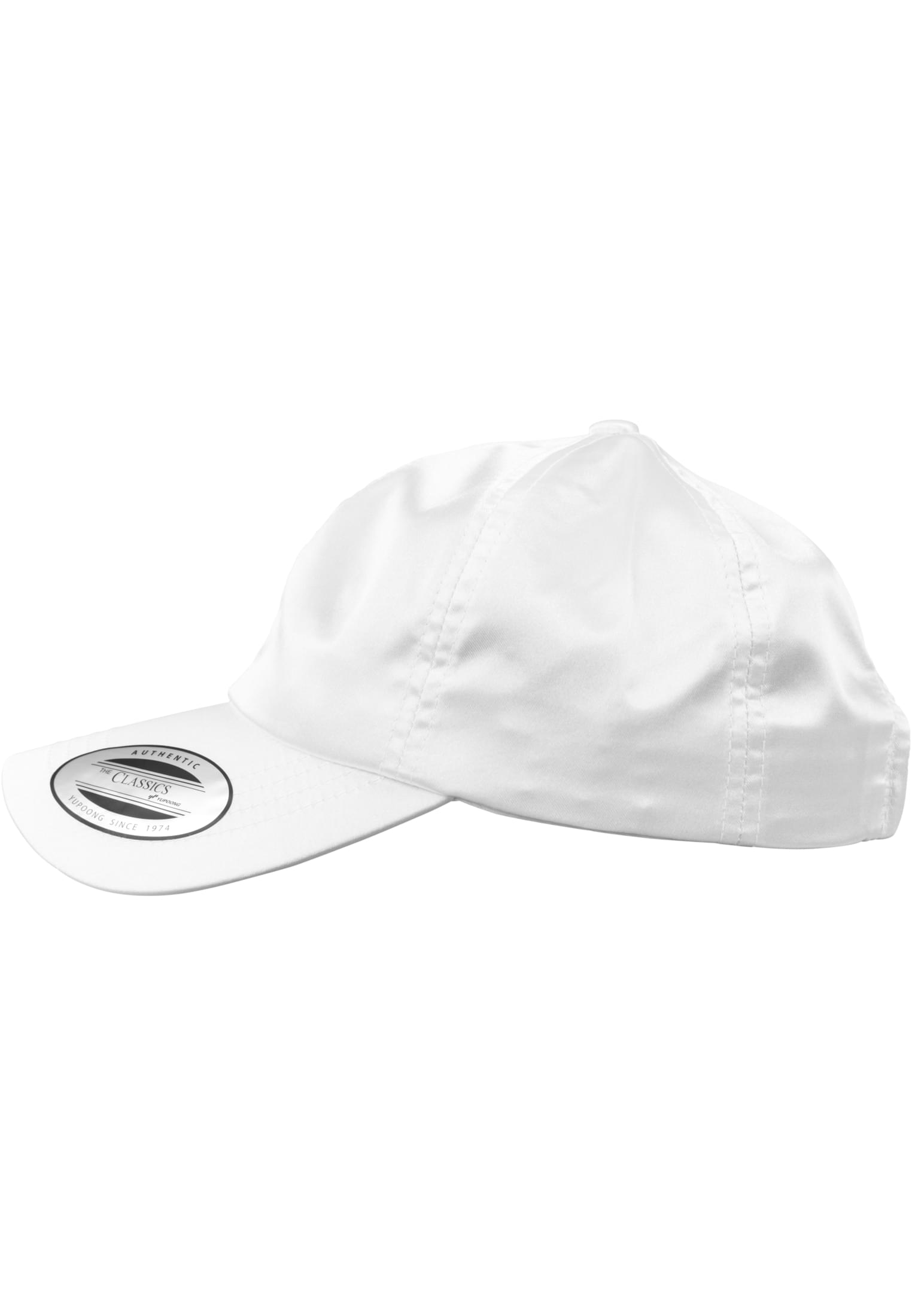Low Profile Satin Cap white | white