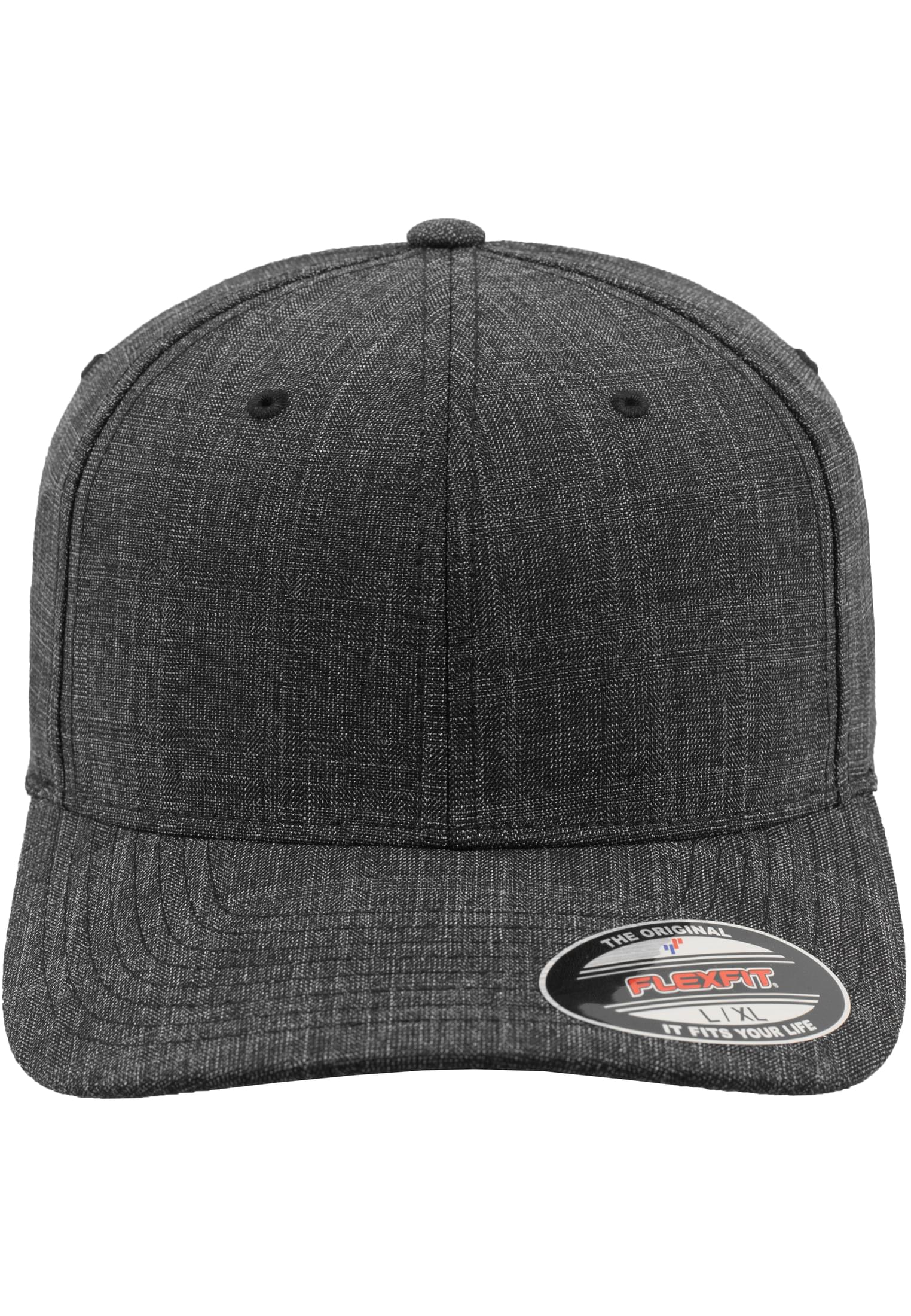 Fine Melange Flexfit black | black