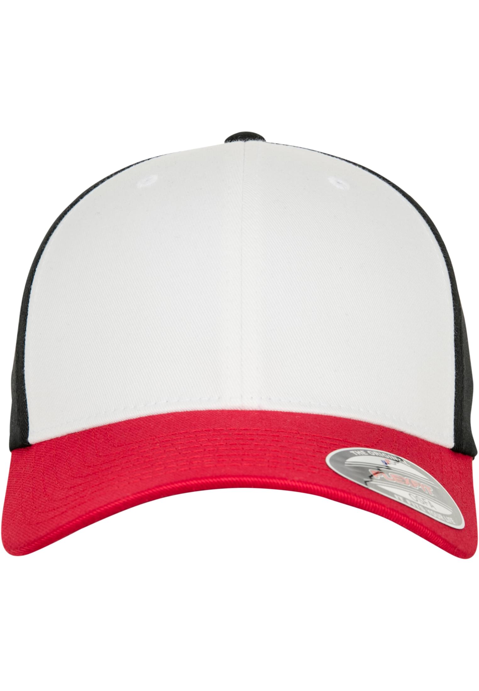 3-Tone Flexfit red/white/black | red/white/black