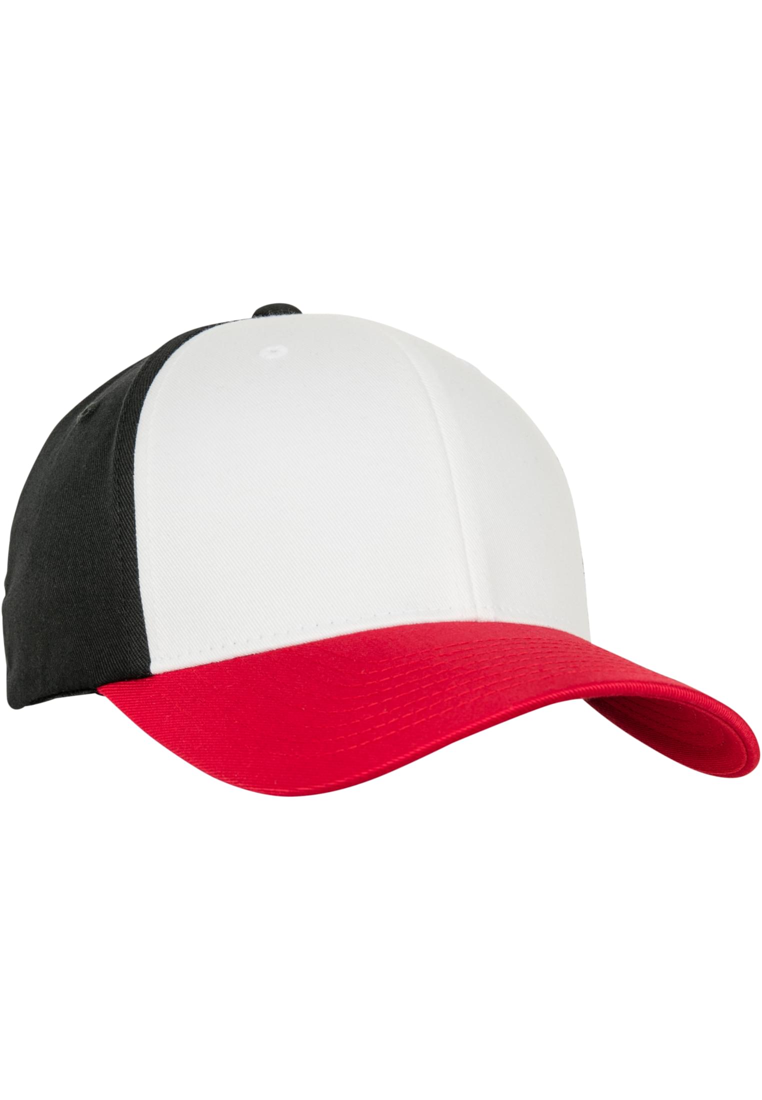 3-Tone Flexfit red/white/black | red/white/black