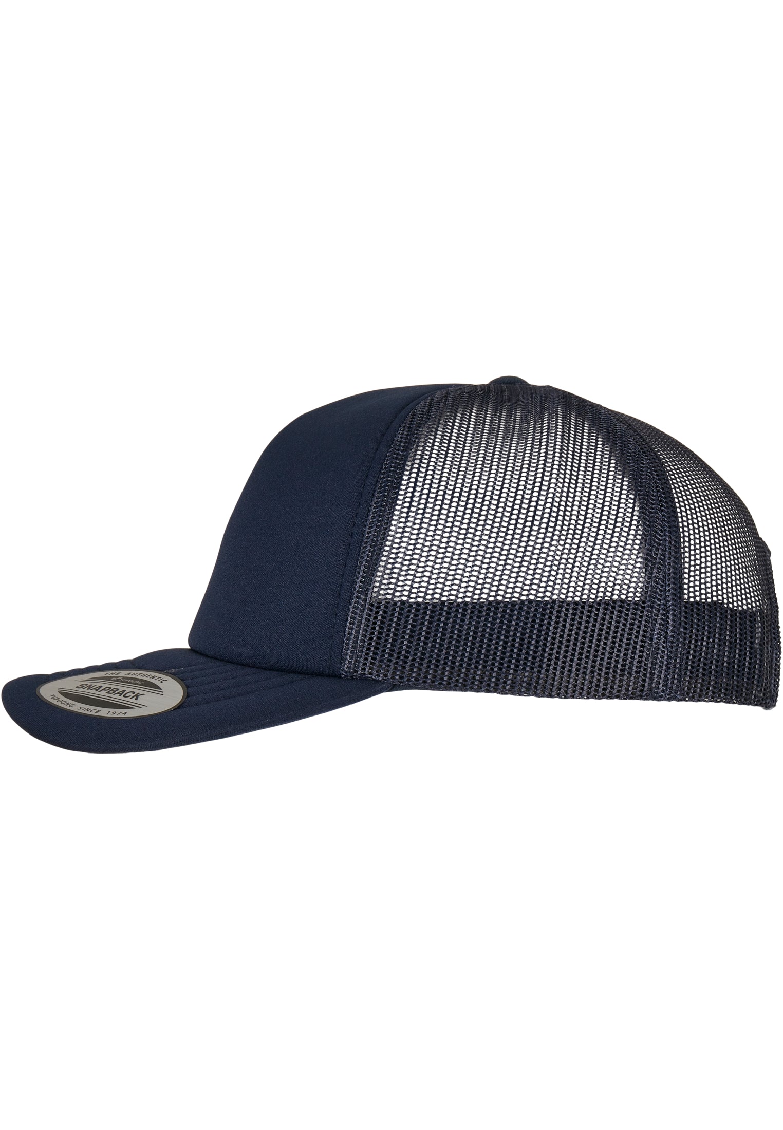 YP Classics® Classic Curved Visor Foam Trucker Cap navy | navy