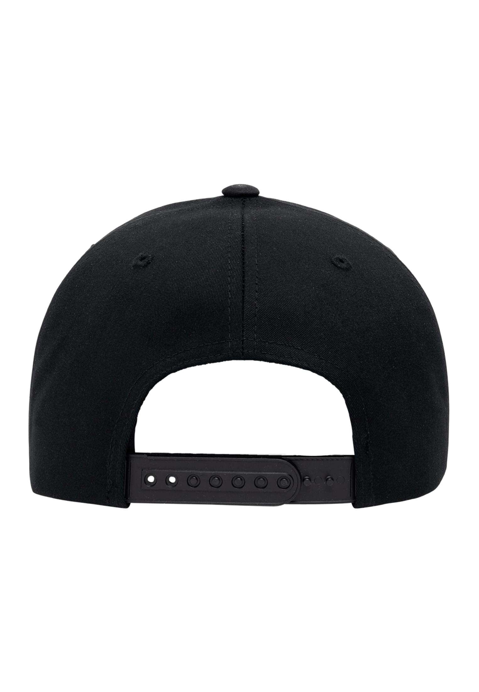 Retro Cotton Blend Snapback black | black