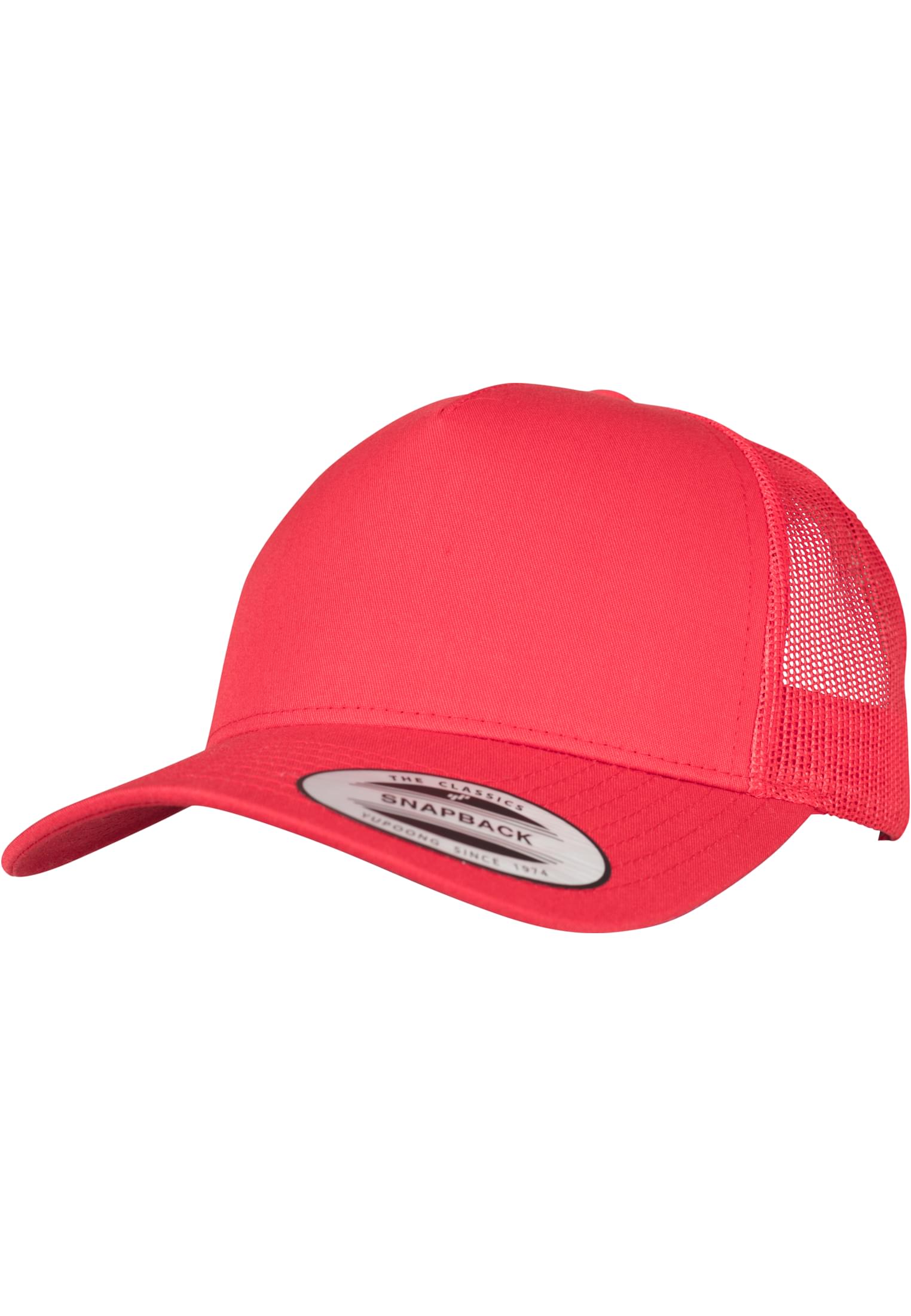 5-Panel Retro Trucker Cap red | red