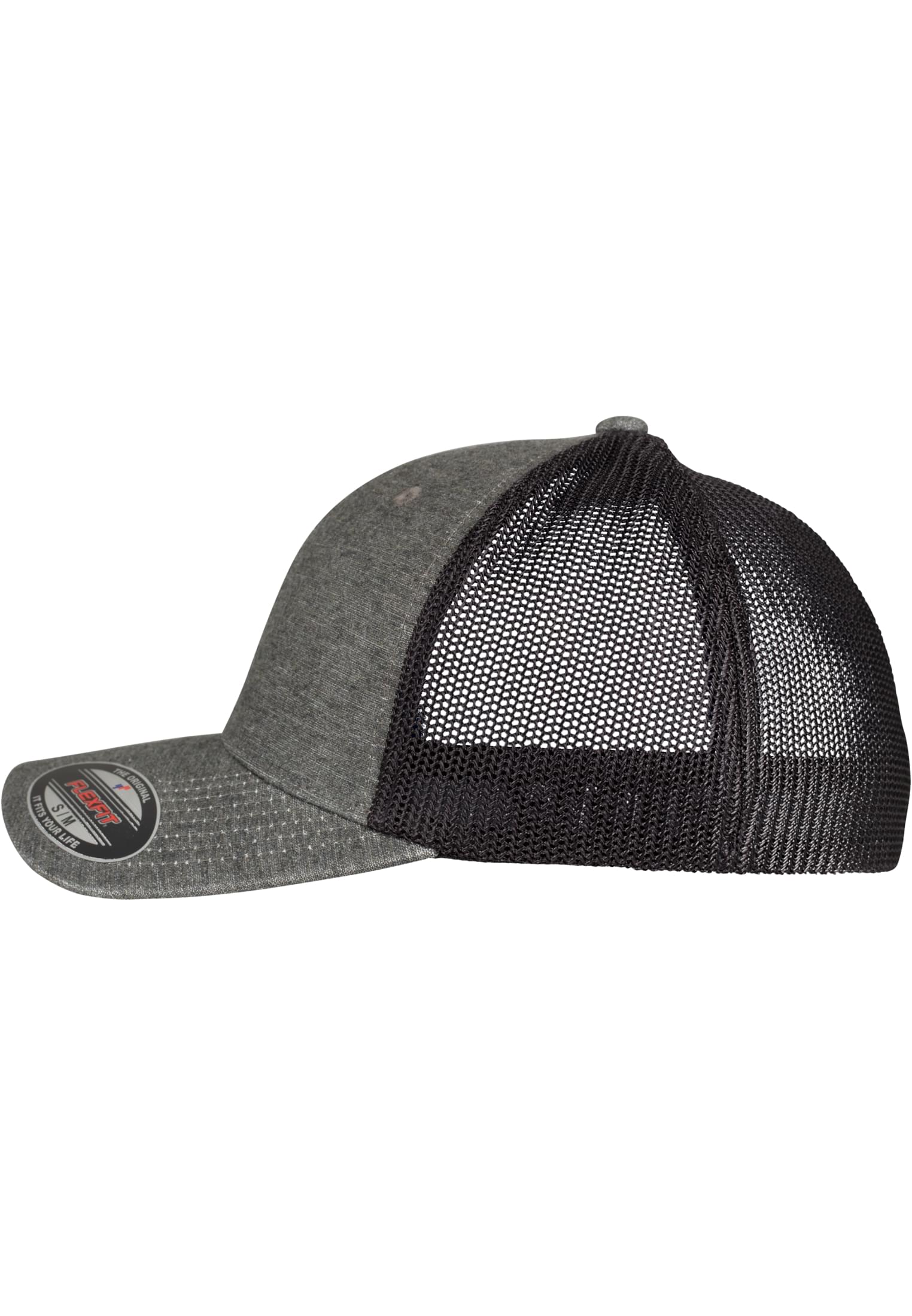 Retro Trucker Melange Cap khaki/black mesh | khaki/black mesh