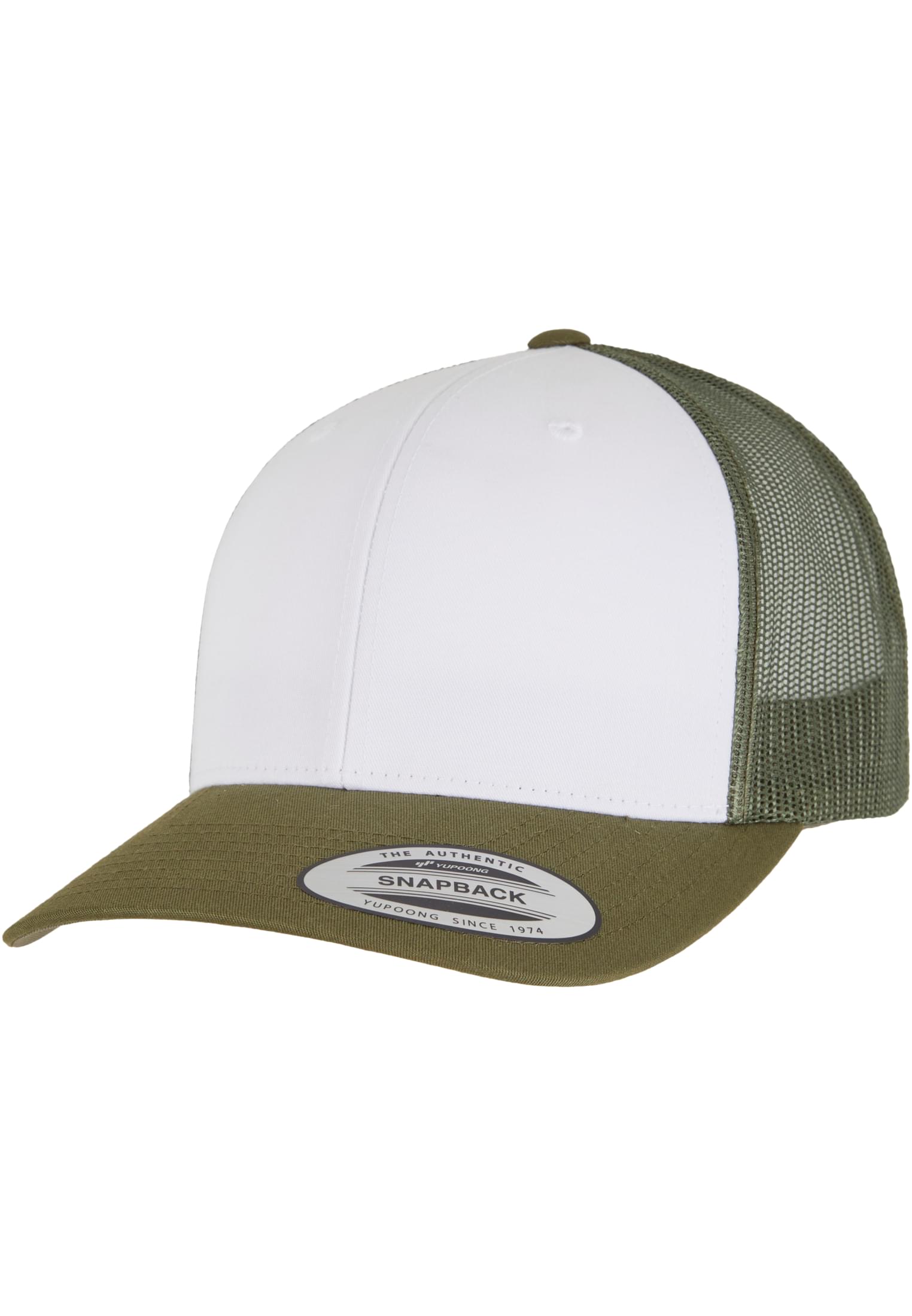 Retro Trucker Colored Front mossgreen/white/olive | mossgreen/white/olive