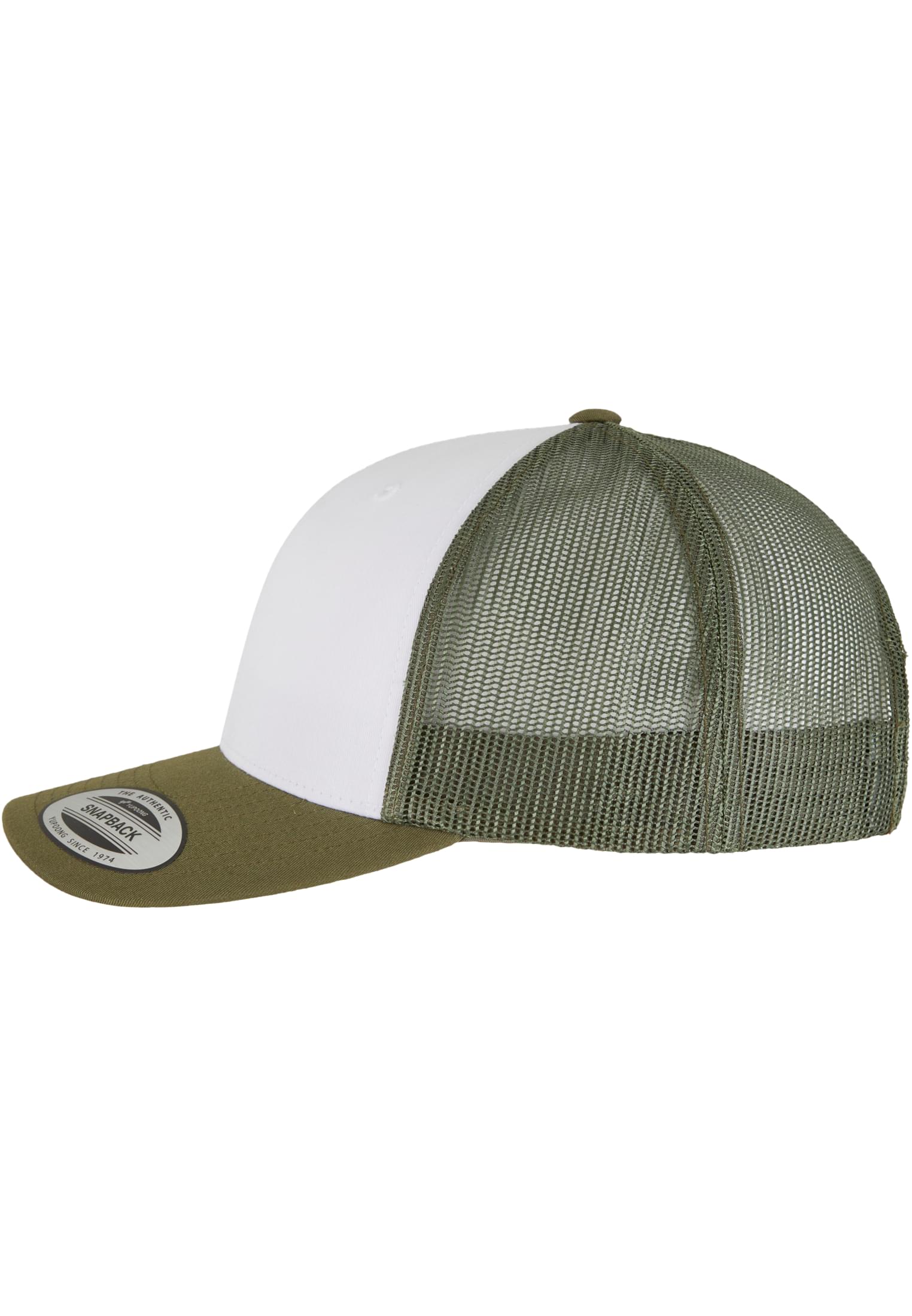 Retro Trucker Colored Front mossgreen/white/olive | mossgreen/white/olive