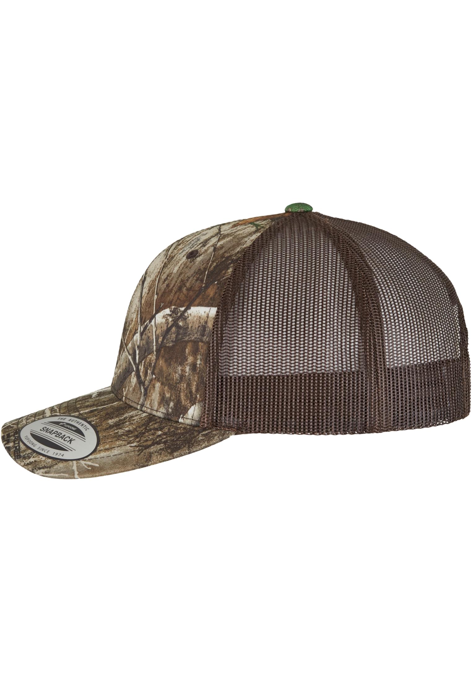 YP Classcis RealTree Camo Retro Trucker Cap edge | edge